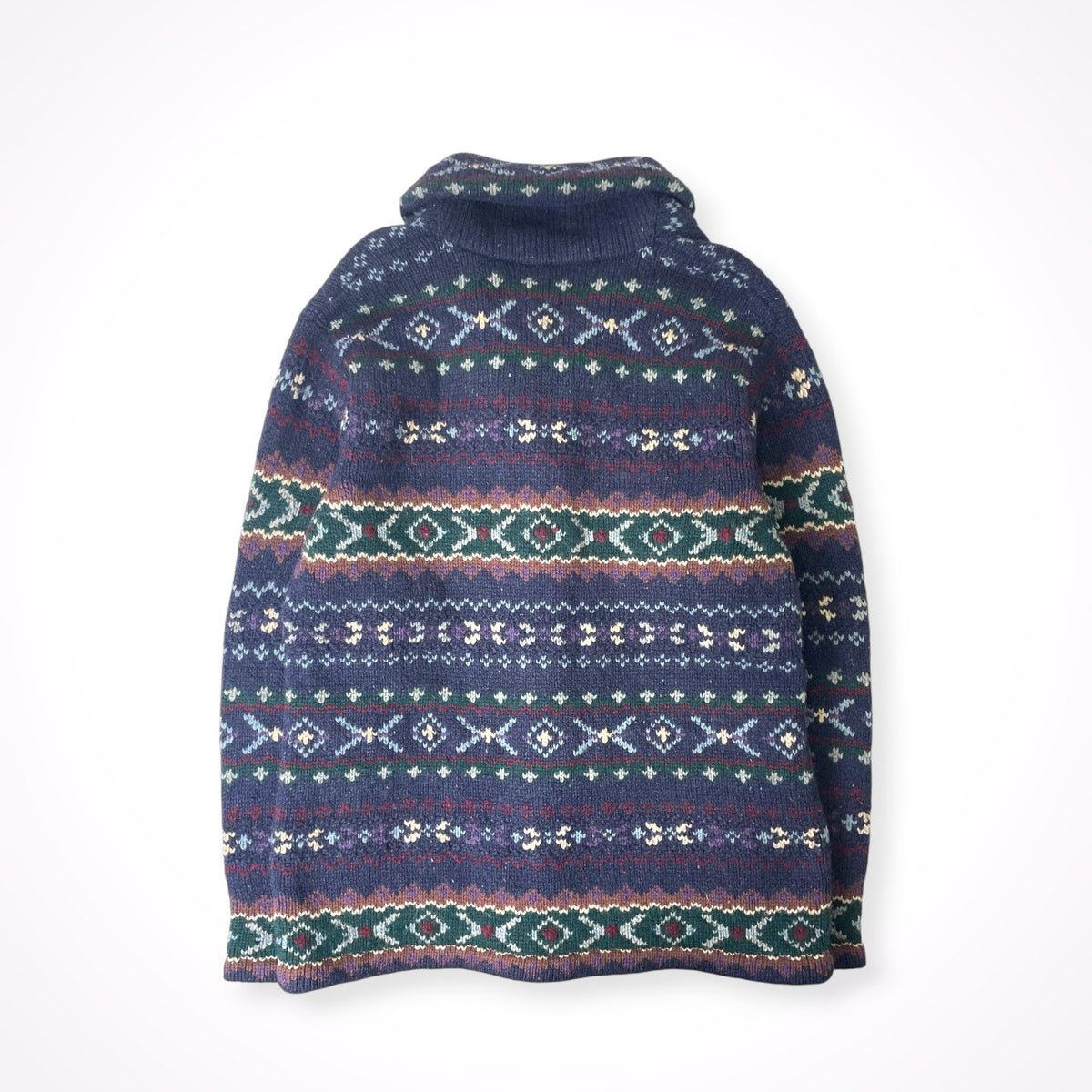 LAUREN RALPH LAUREN / ハンドニットショールカラーカーディガン SIZE:L