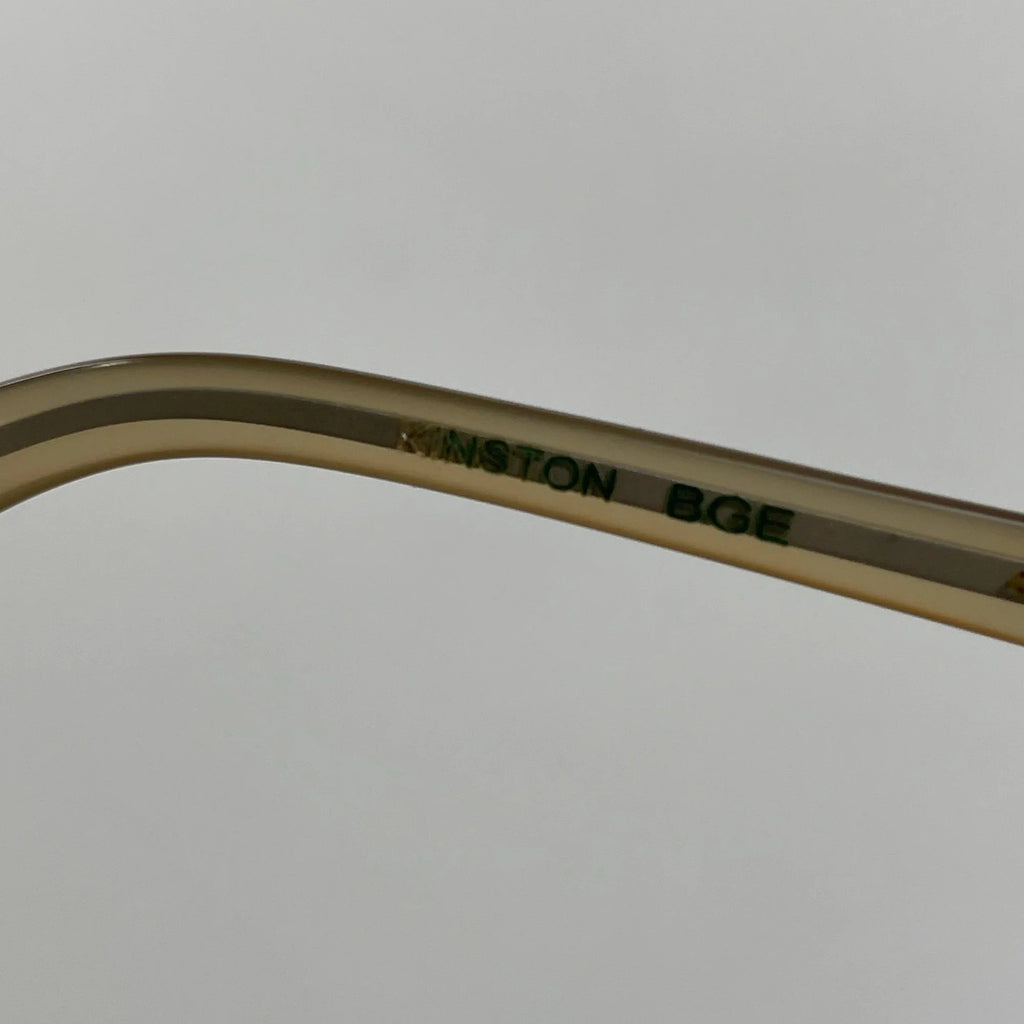 Mark McNairy x GLCO[Garrett Leight] マークマクナリ― ギャレットライト / コラボサングラス ベージュ×ライトグリーン 度なしカラーレンズ入り SIZE:46□23