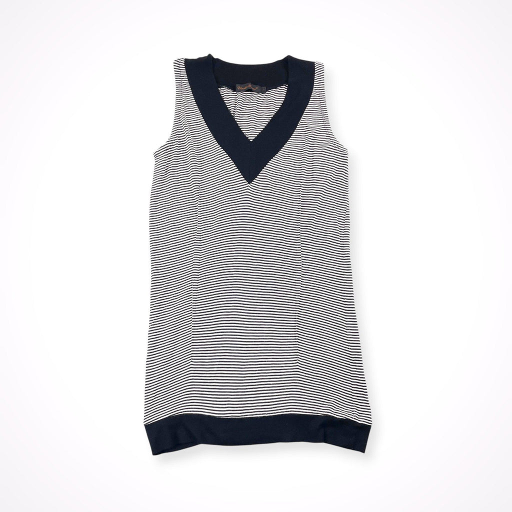 UnderCover / 07AW 無題期 ボーダーノースリーブカットソー SIZE:1
