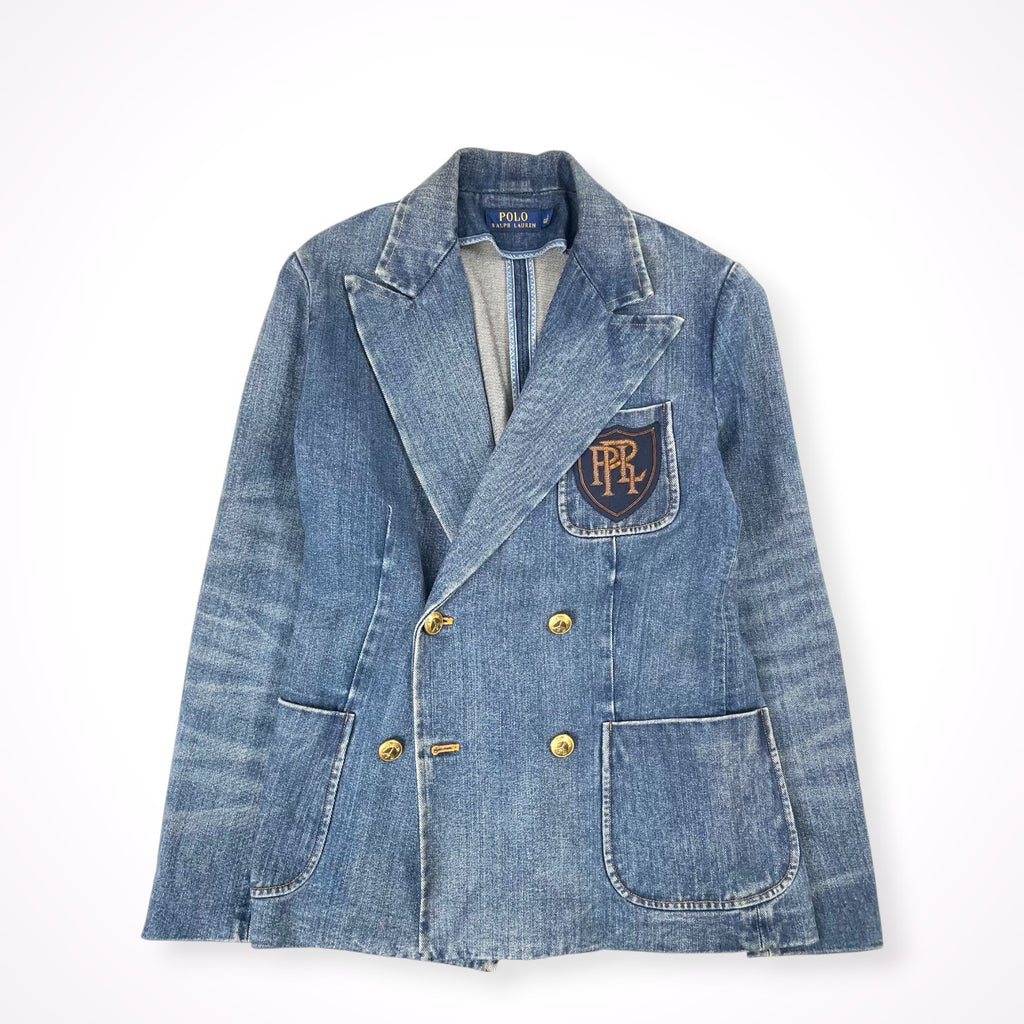POLO RALPH LAUREN / ダブルブレストデニムブレザー 参考定価：60,000程度 SIZE:4