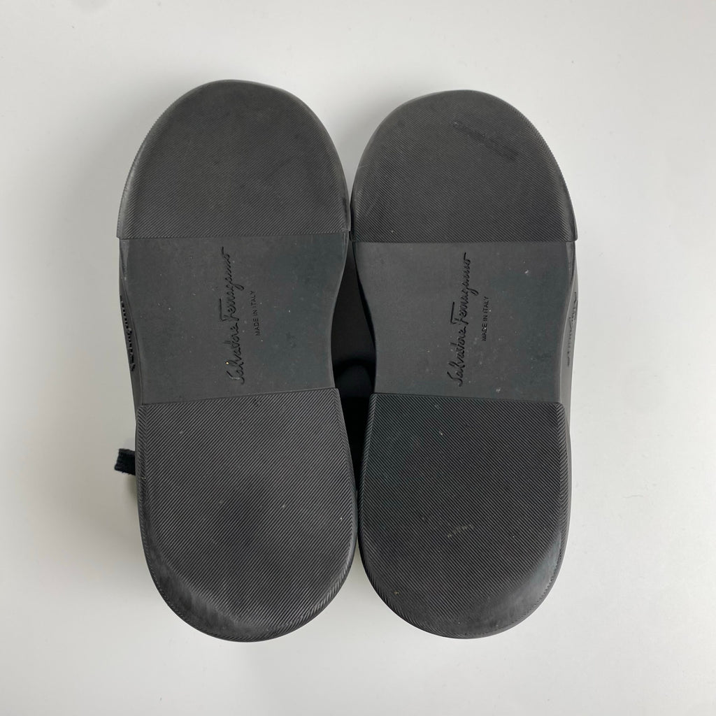 Salvatore Ferragamo サルバトーレ フェラガモ / ガンチーニ レザー スニーカー ブラック レディース SIZE：8（25.5cm程度）