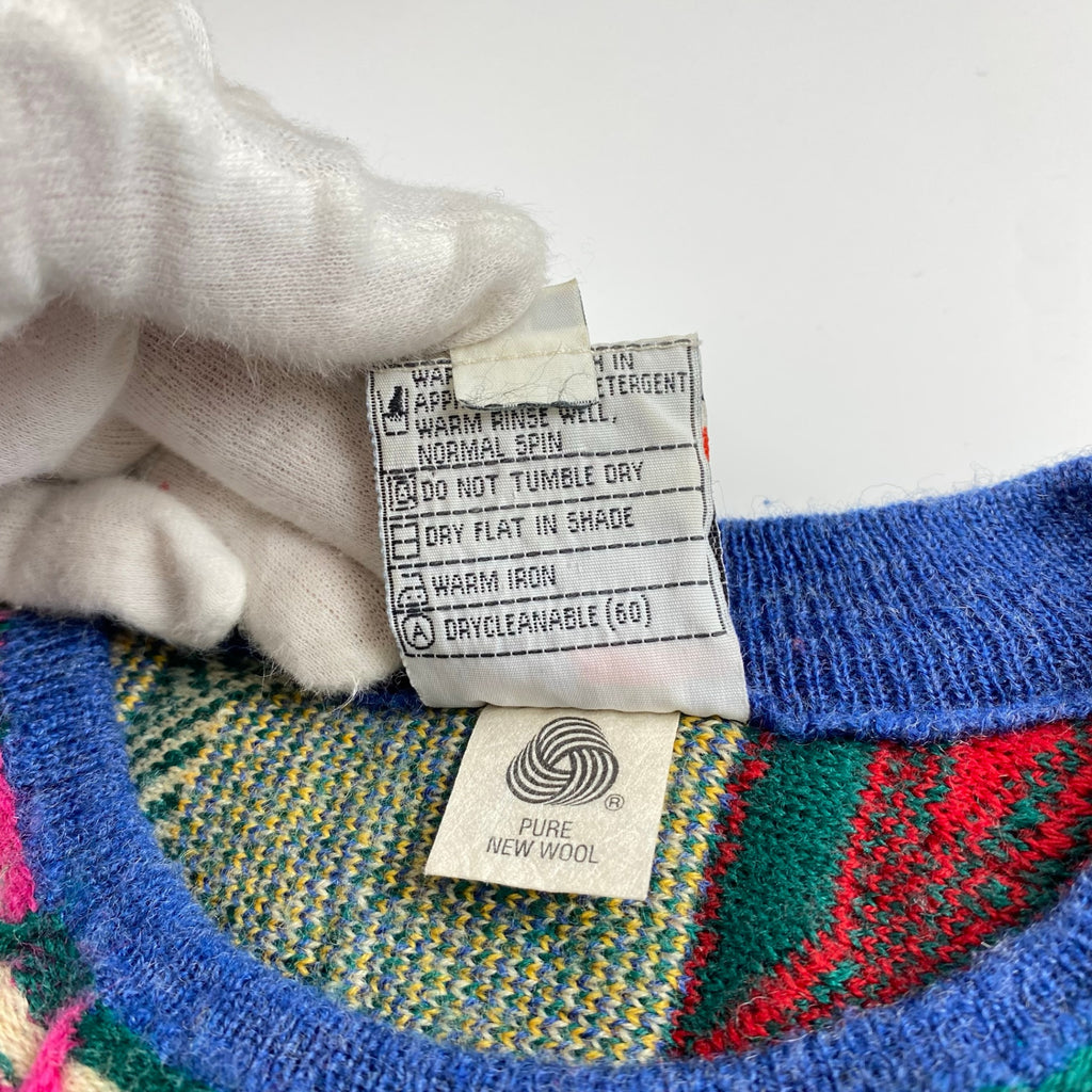 90s BONZO ボンゾ / ヴィンテージ 3Dニット SIZE:XL