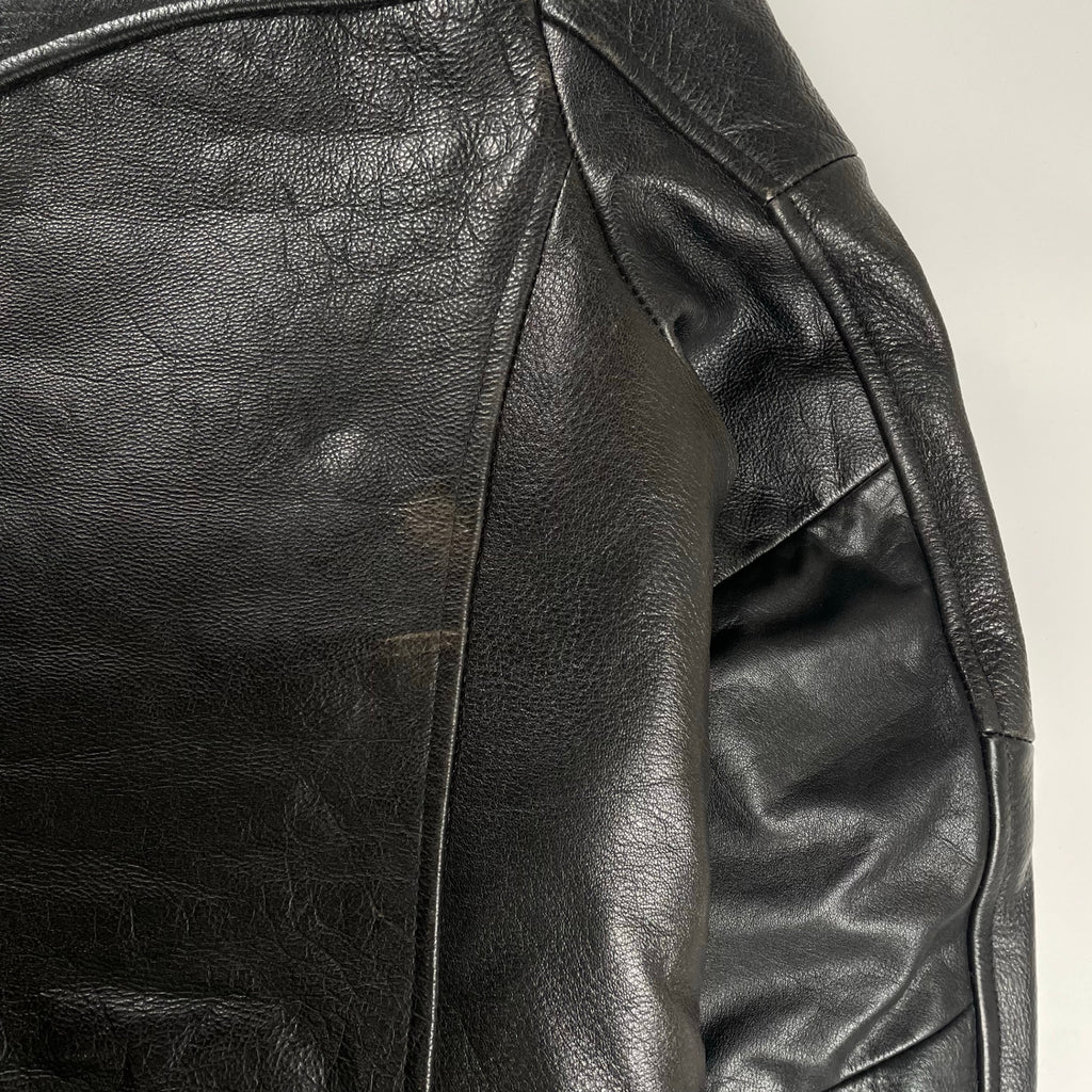 Dress hippy ドレスヒッピー / Leather Pea Coat ダブルブレストレザージャケット 参考定価：65,000程度 SIZE:S