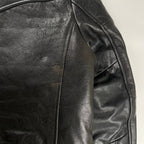 Dress hippy ドレスヒッピー / Leather Pea Coat ダブルブレストレザージャケット 参考定価：65,000程度 SIZE:S