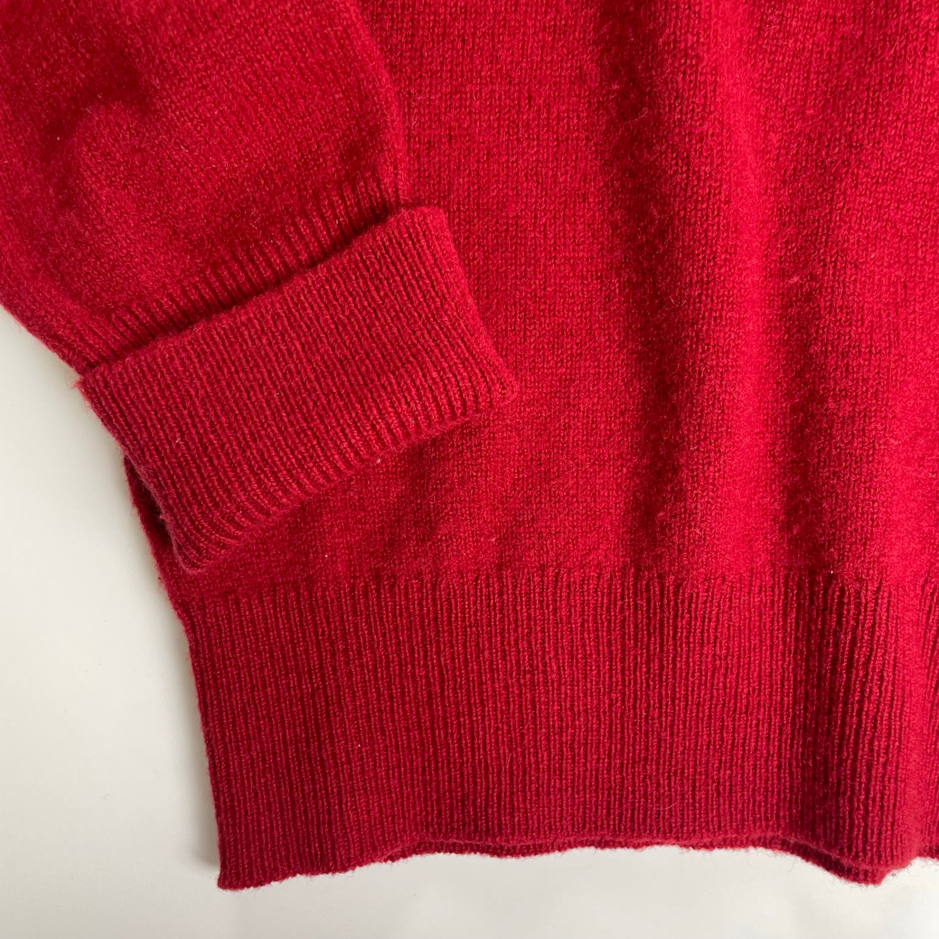 JAEGER イエガー VINTAGE ヴィンテージ / ラムウール ニットポロ MADE IN SCOTLAND SIZE：M-L程度