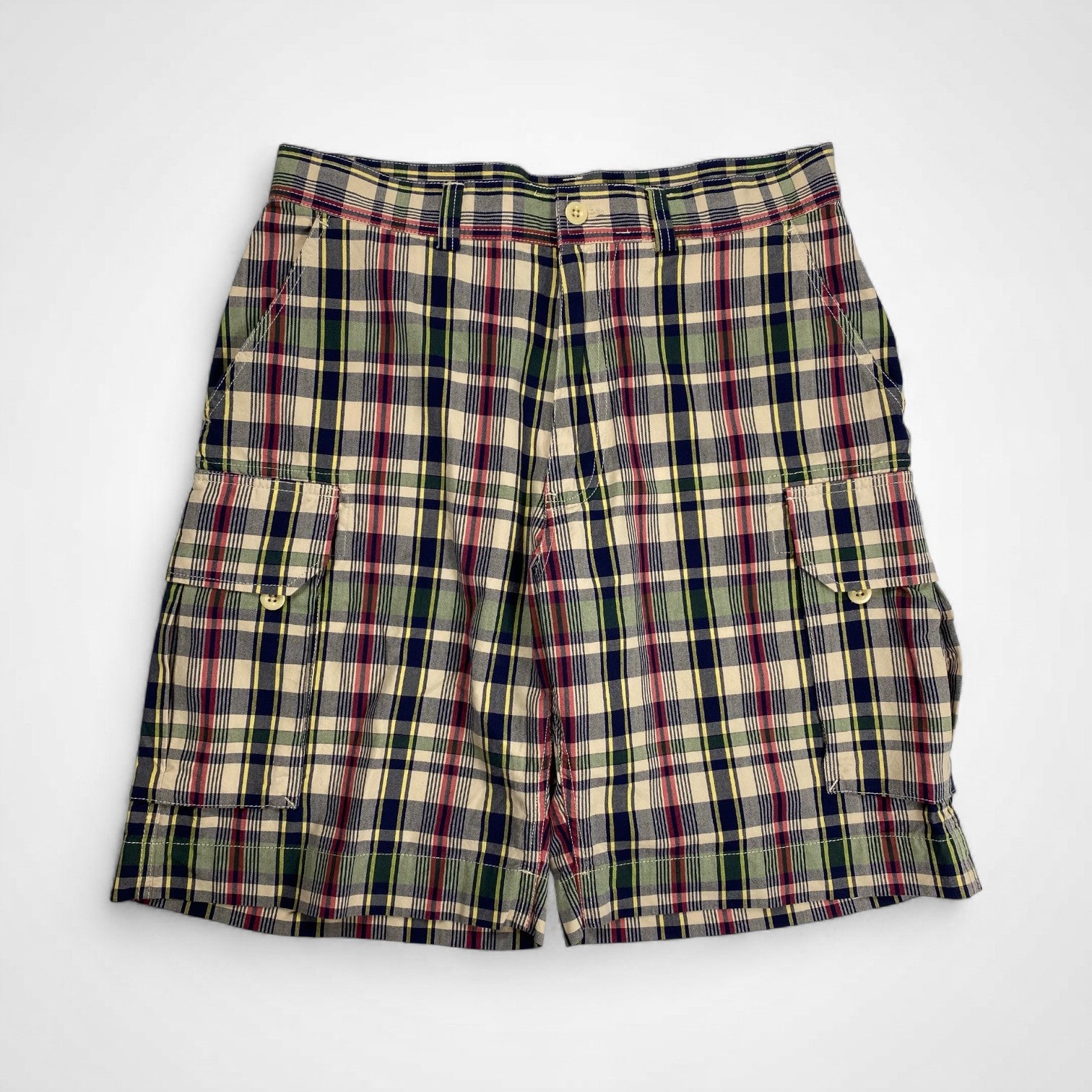 Polo by Ralph Lauren ポロ バイ ラルフローレン / ヴィンテージ マドラスチェック ハーフパンツ SIZE：33