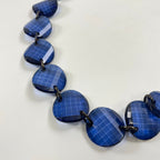 EMPORIO ARMANI / チェック柄 サークルモチーフネックレス 参考定価：40,000程度