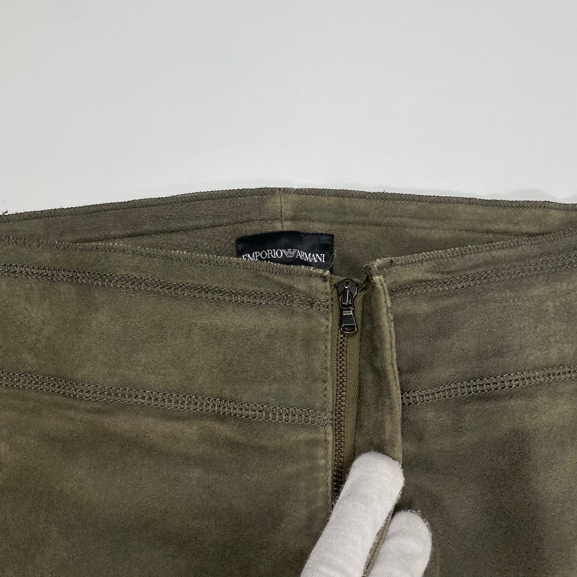 EMPORIO ARMANI エンポリオ アルマーニ / アーカイブ ラムスウェードレザーパンツ SIZE:48