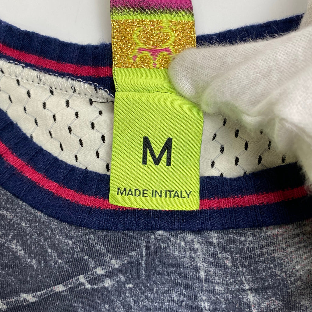 SAVE THE QUEEN セーブザクイーン / パワーネット カットソー 転写プリント 刺繍 イタリア製 SIZE：M