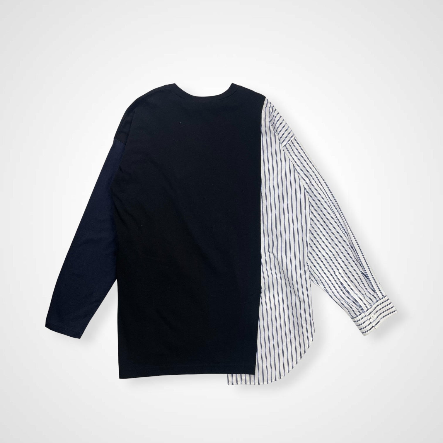 nagonstans ナゴンスタンス / アシンメトリーミックスプルオーバー 参考定価：24,000程度 SIZE：M