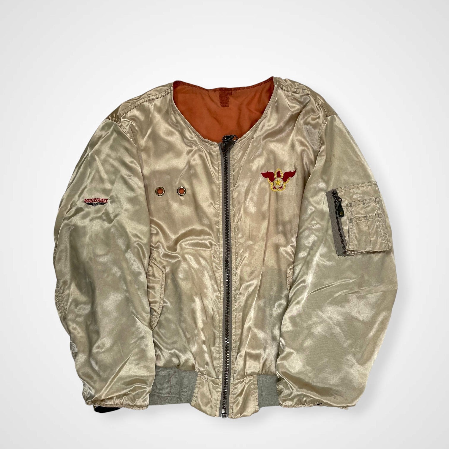 VINTAGE ヴィンテージ / 〈MIDWEST〉MA-1サンプリングスーベニアジャケット SIZE:XL