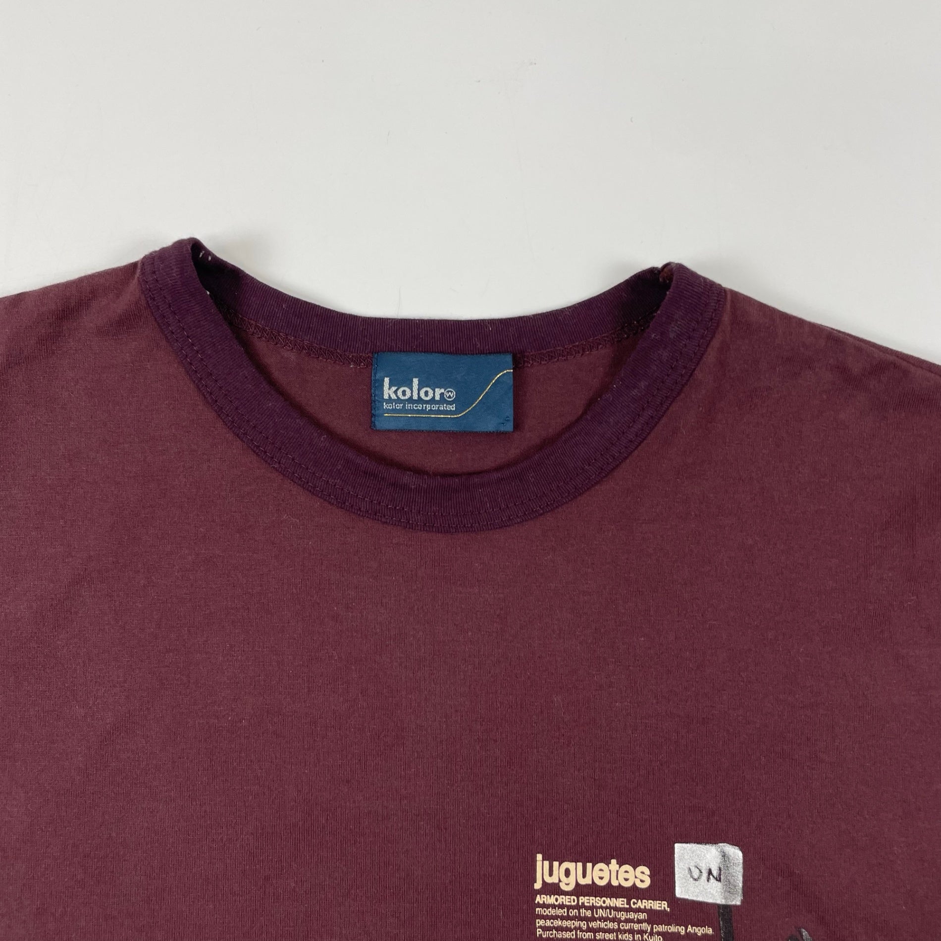 kolor / 25SS GrayTopsプリントTシャツ 参考定価：16,000+tax SIZE:1