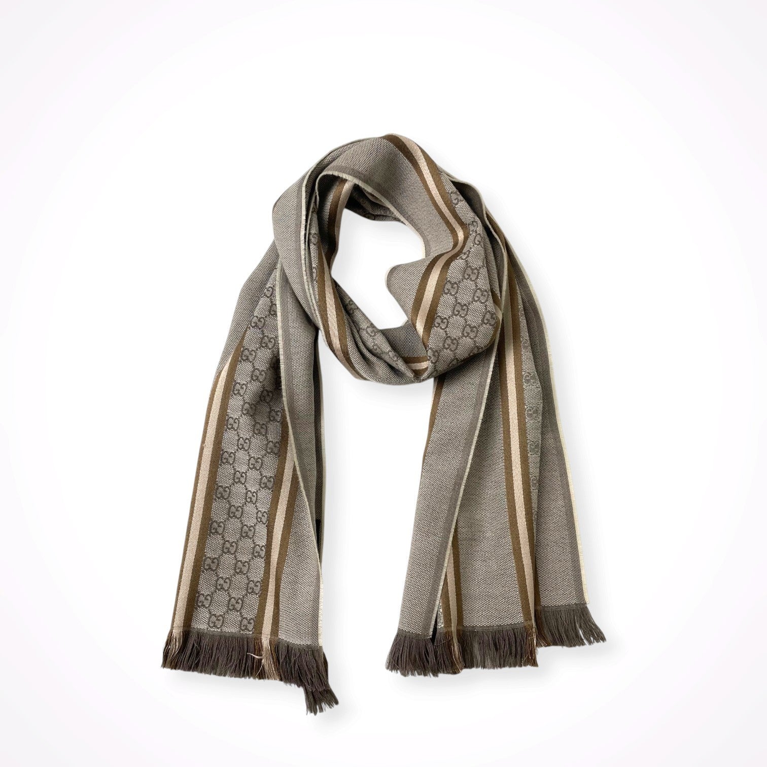 GUCCI / GGロゴ シルクMIXマフラー 参考定価：55,000程度 – BAUM store