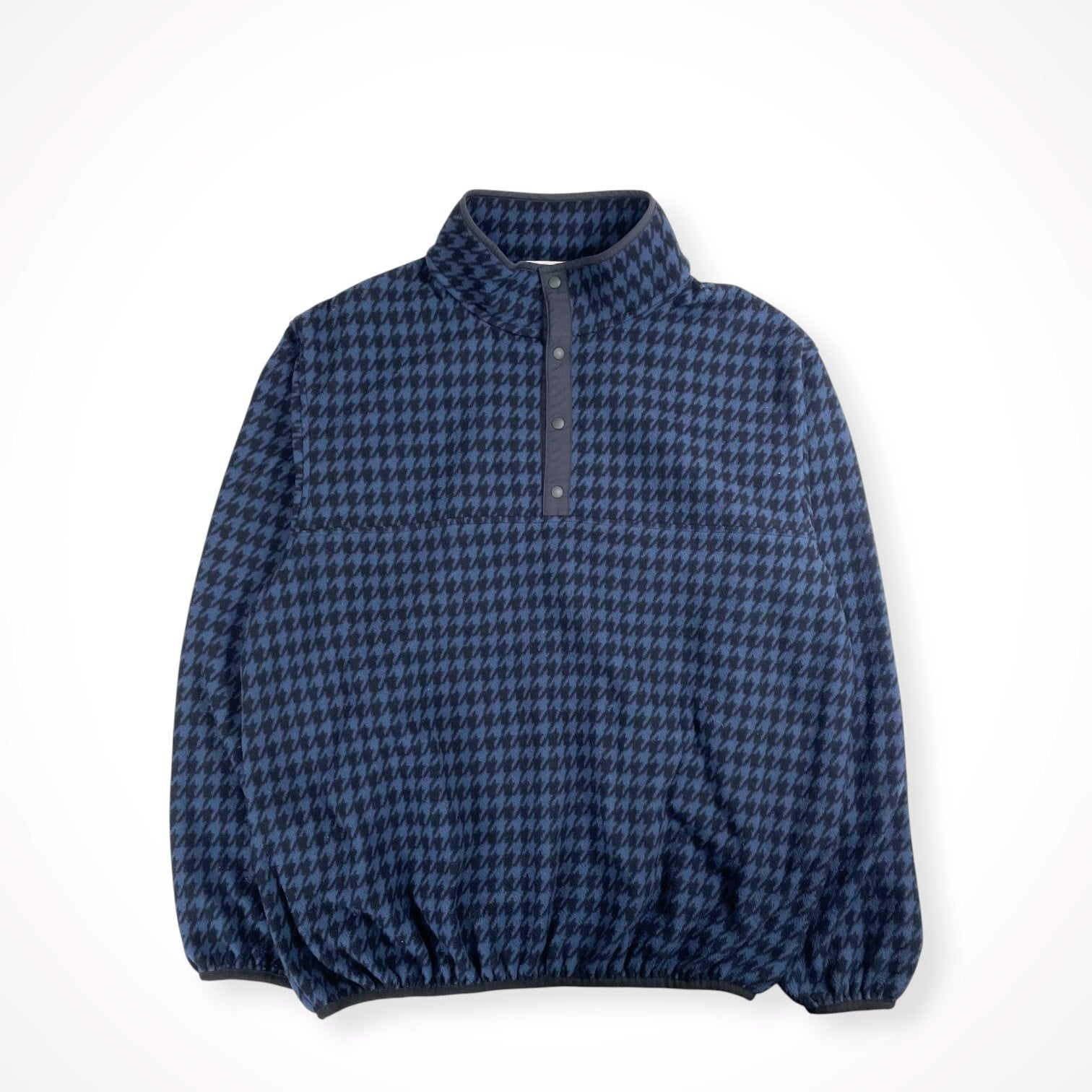 everyone / houndstooth snap pullover fleece 参考定価：32,000+tax SIZE:L