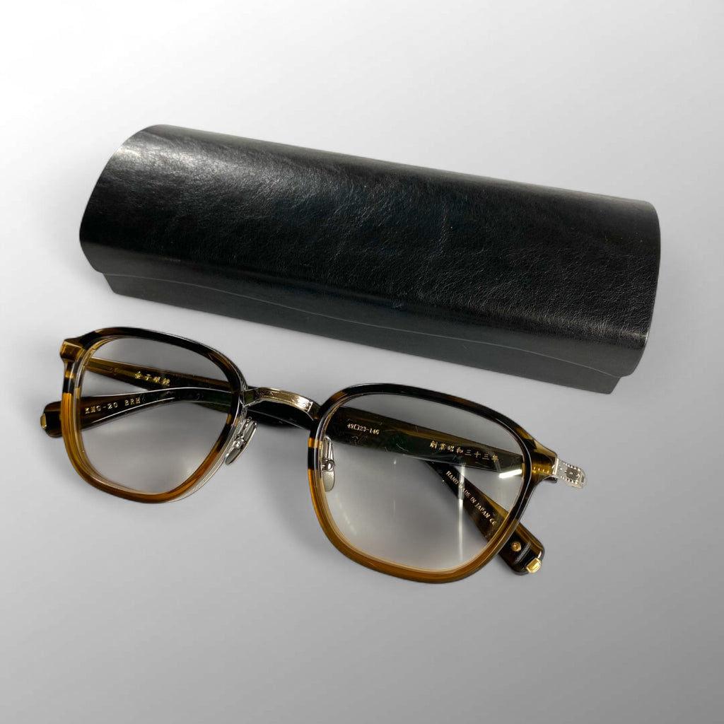 2025年夏発売 金子眼鏡 K18ライン / K18 メタルアイウェア 度なしクリアレンズ KMG-20 参考定価：132,000+tax