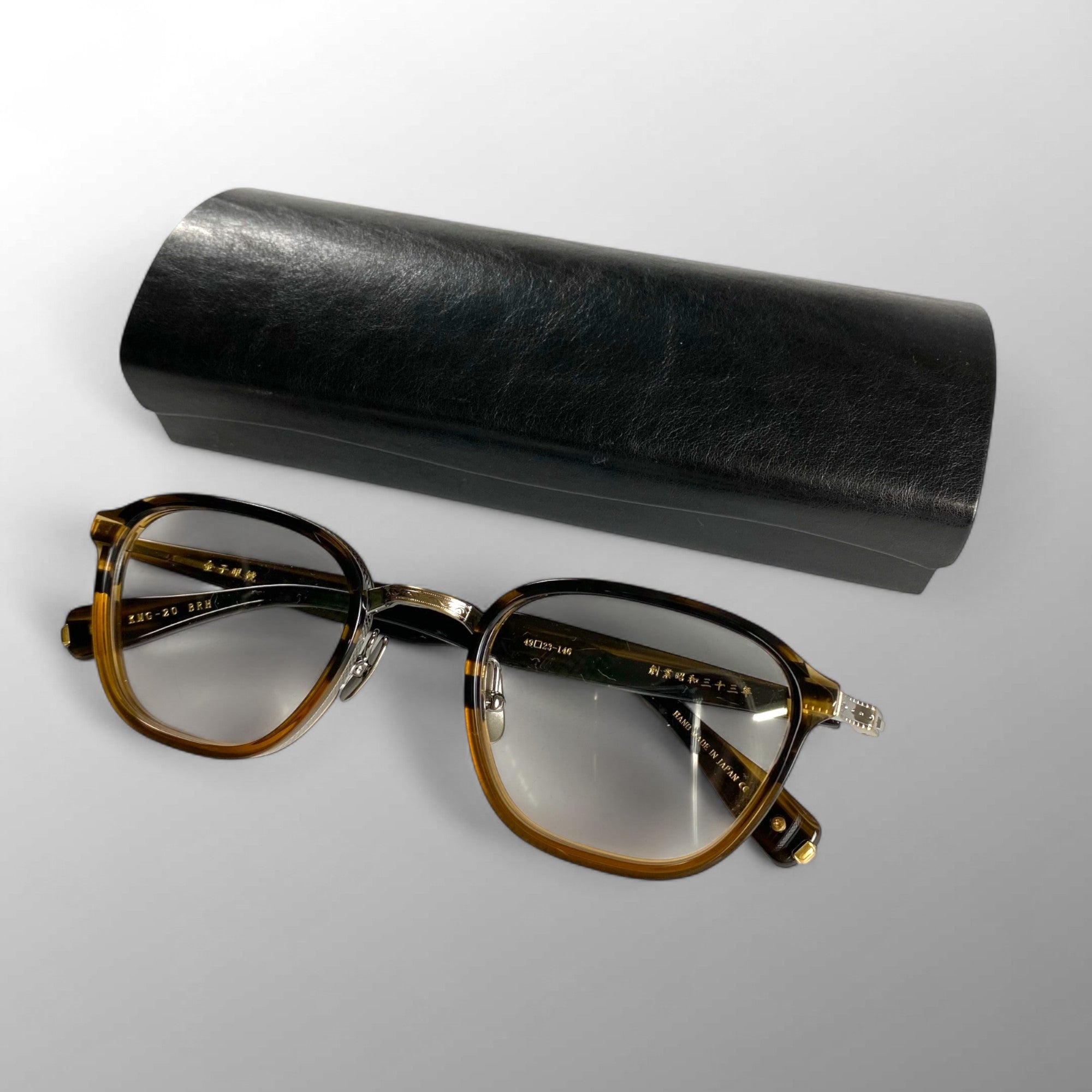 2025年夏発売 金子眼鏡 K18ライン / K18 メタルアイウェア 度なしクリアレンズ KMG-20 参考定価：132,000+tax