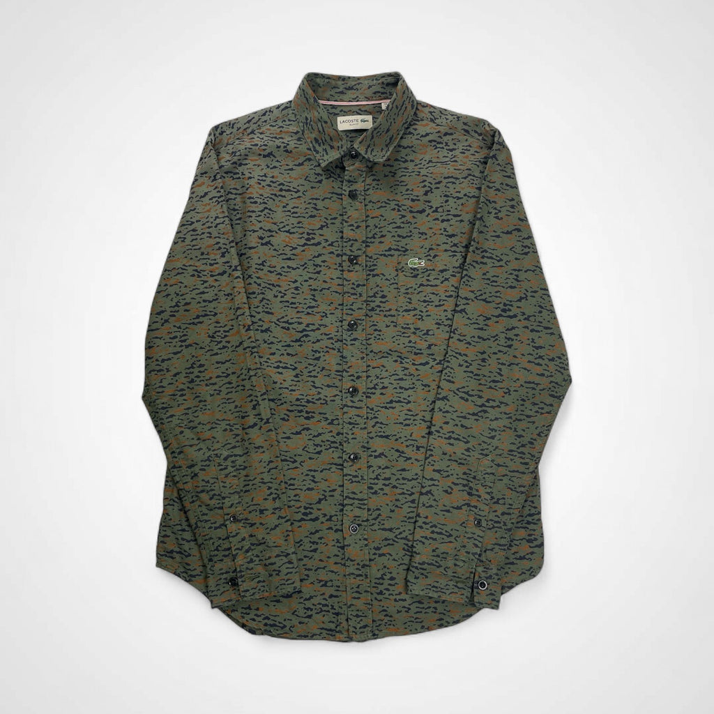 LACOSTE ラコステ / 迷彩柄 オックスシャツ SIZE:M