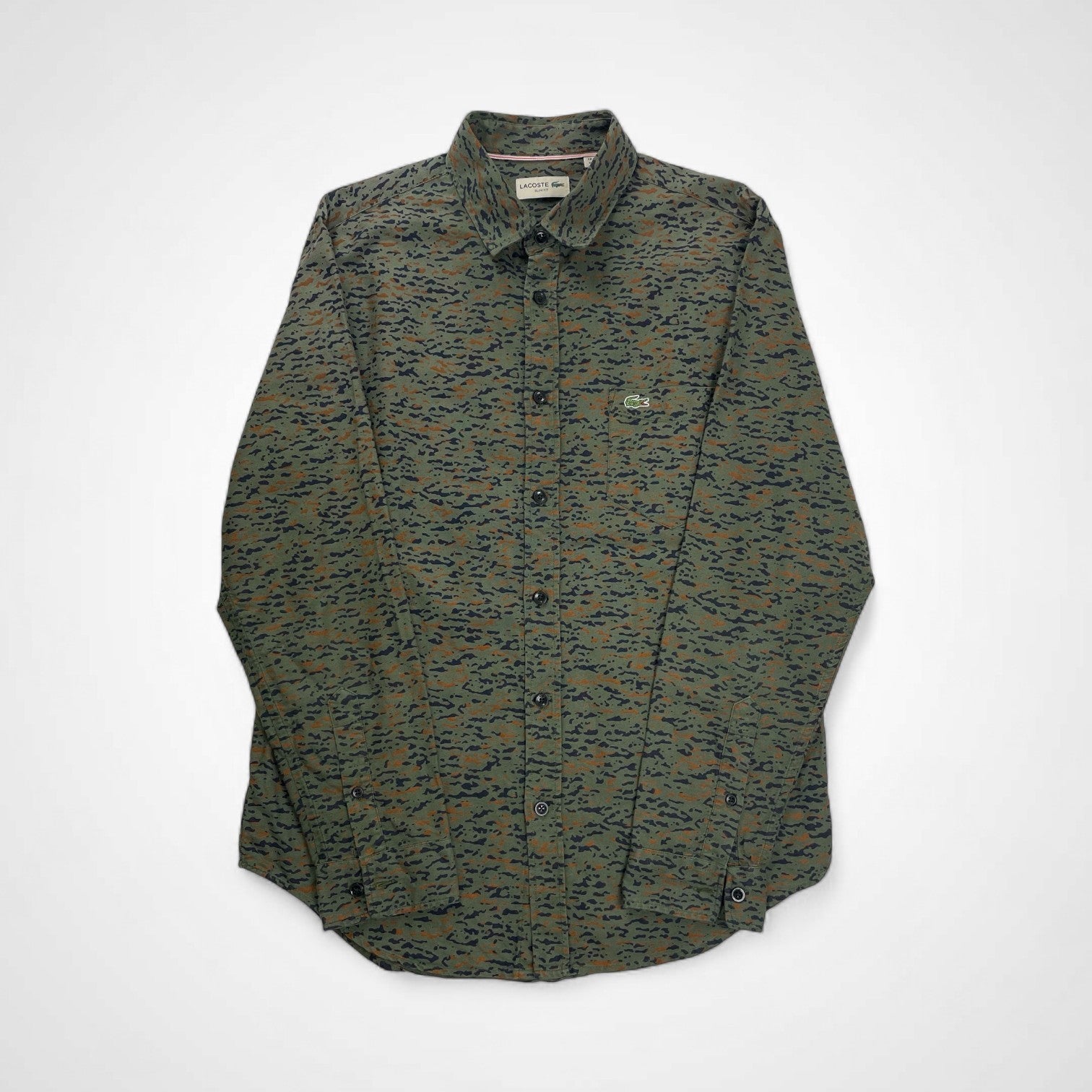 LACOSTE ラコステ / 迷彩柄 オックスシャツ SIZE:M