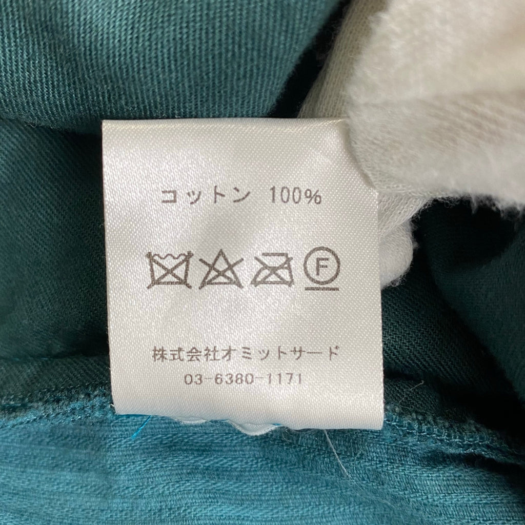 EL CONDUCTOR H × boys in the band コンダクター ボーイズインザバンド / EXCLUSIVE BIJOU CORDUROY TROUSERS 2タック コーデュロイパンツ 翡翠 SIZE:2