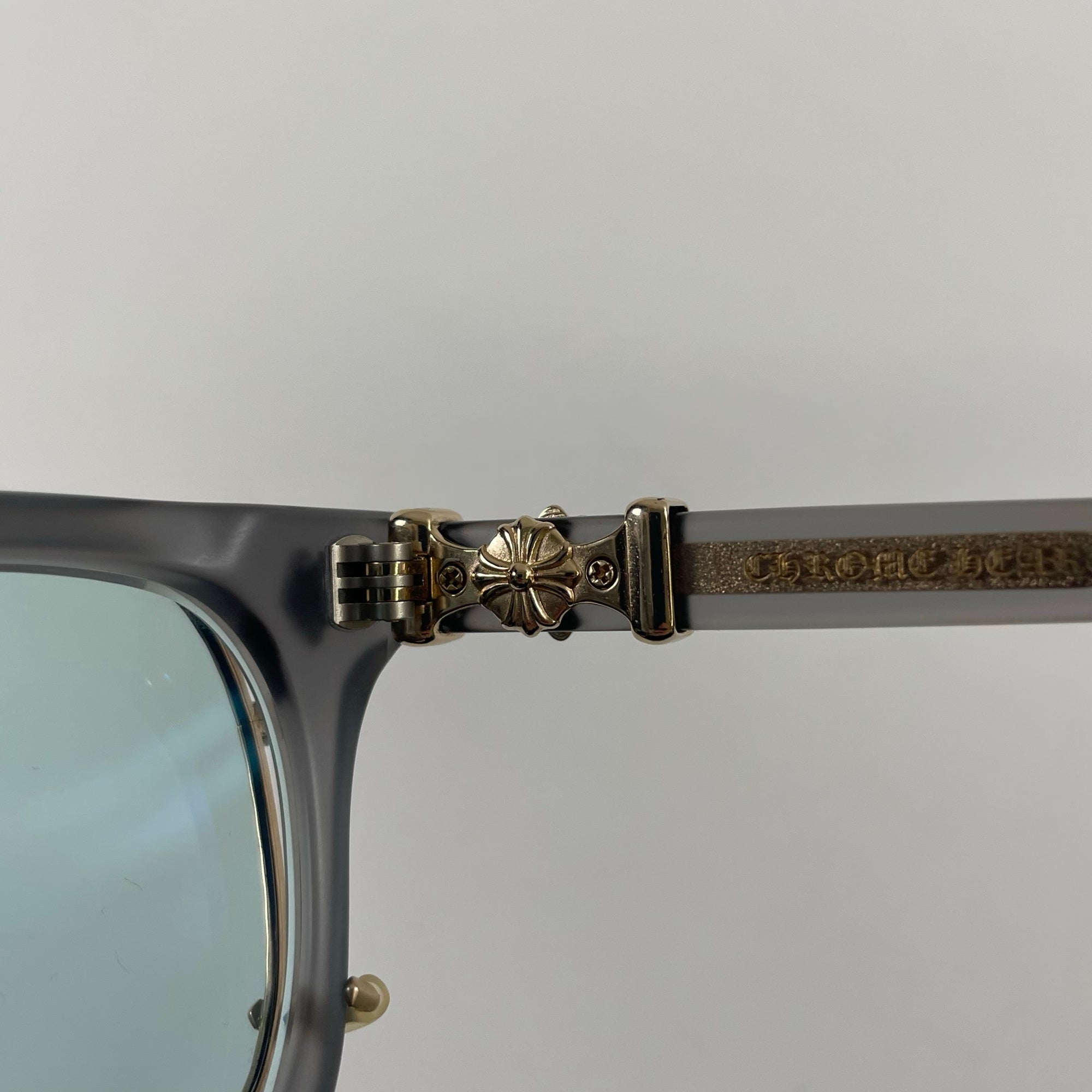 CHROME HEARTS / PUMP MEアイウェア＆クリップオン ケース付 度なしカラーレンズ付 SIZE:51□21-153
