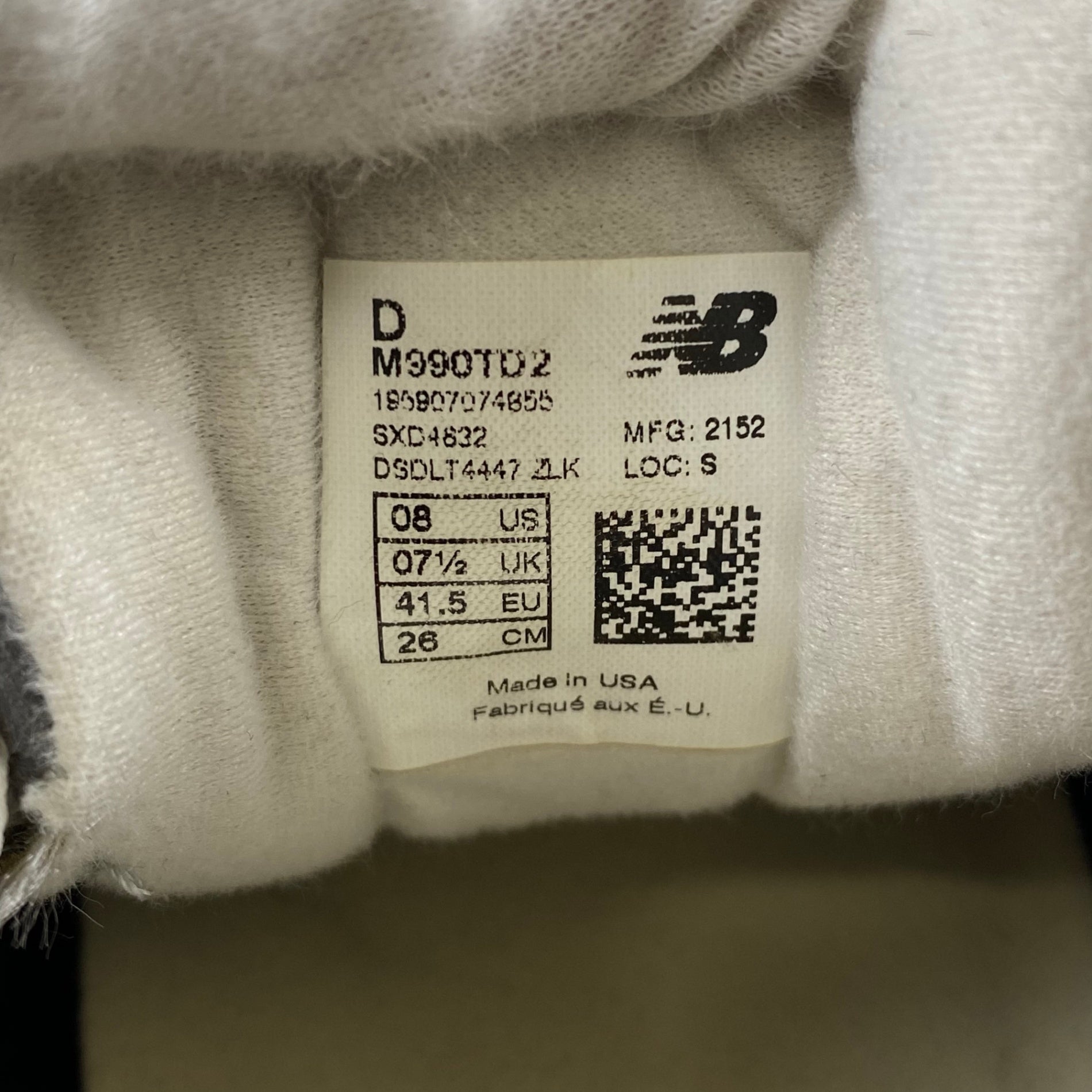 new balance ニューバランス /  M990TD2 テディシリーズ SIZE：US8（26cm程度）