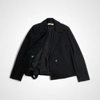 LIVIANA CONTI / ボックスシルエット ジャケット ブラック 参考定価：50,000程度 SIZE:44