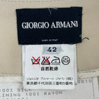GIORGIO ARMANI / ヴィンテージ シルクスラックス BORGO21 参考定価：140,000程度 SIZE:42