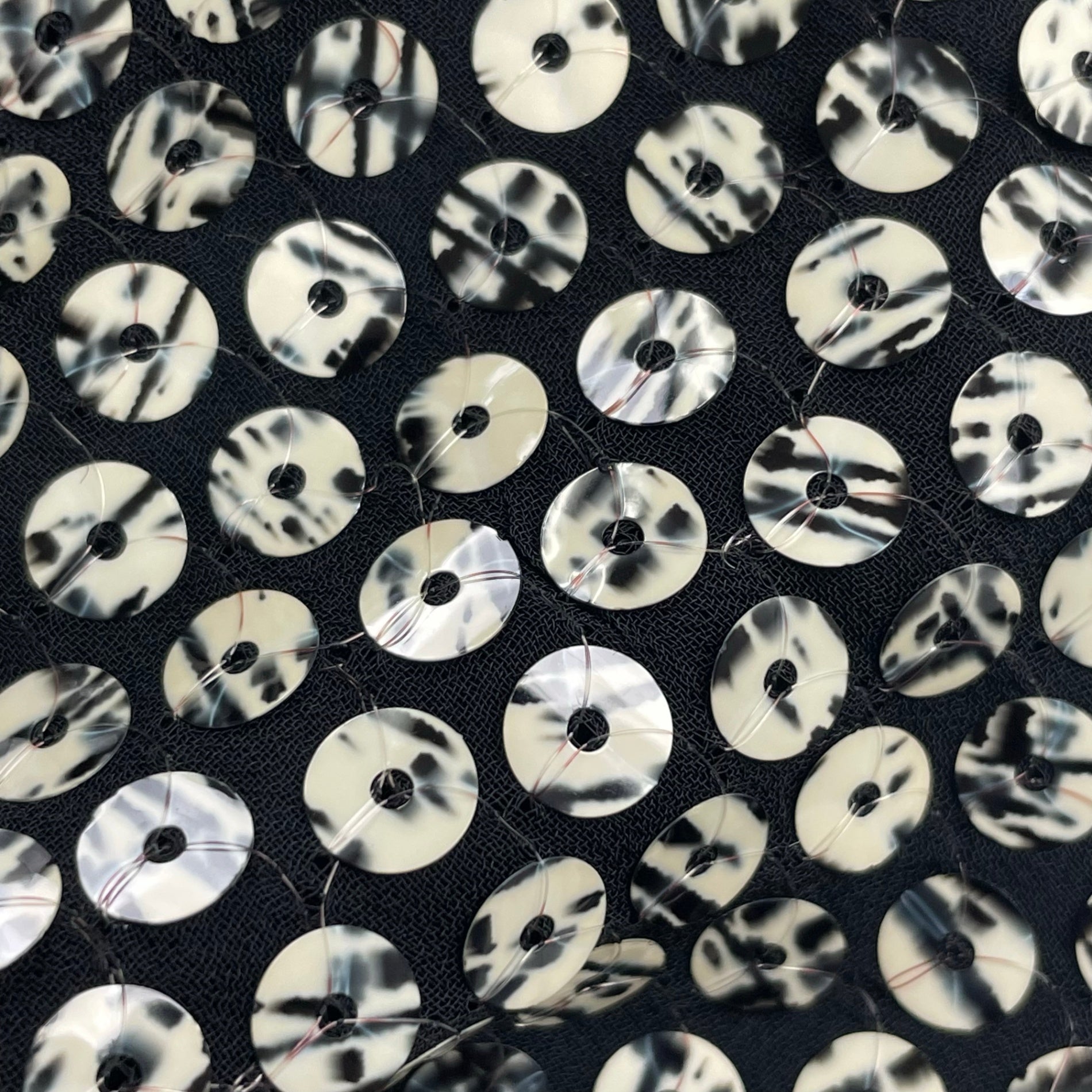 EURO VINTAGE ユーロヴィンテージ / シルクカシミヤMIX スパンコールカーデ イタリア製 SIZE：40