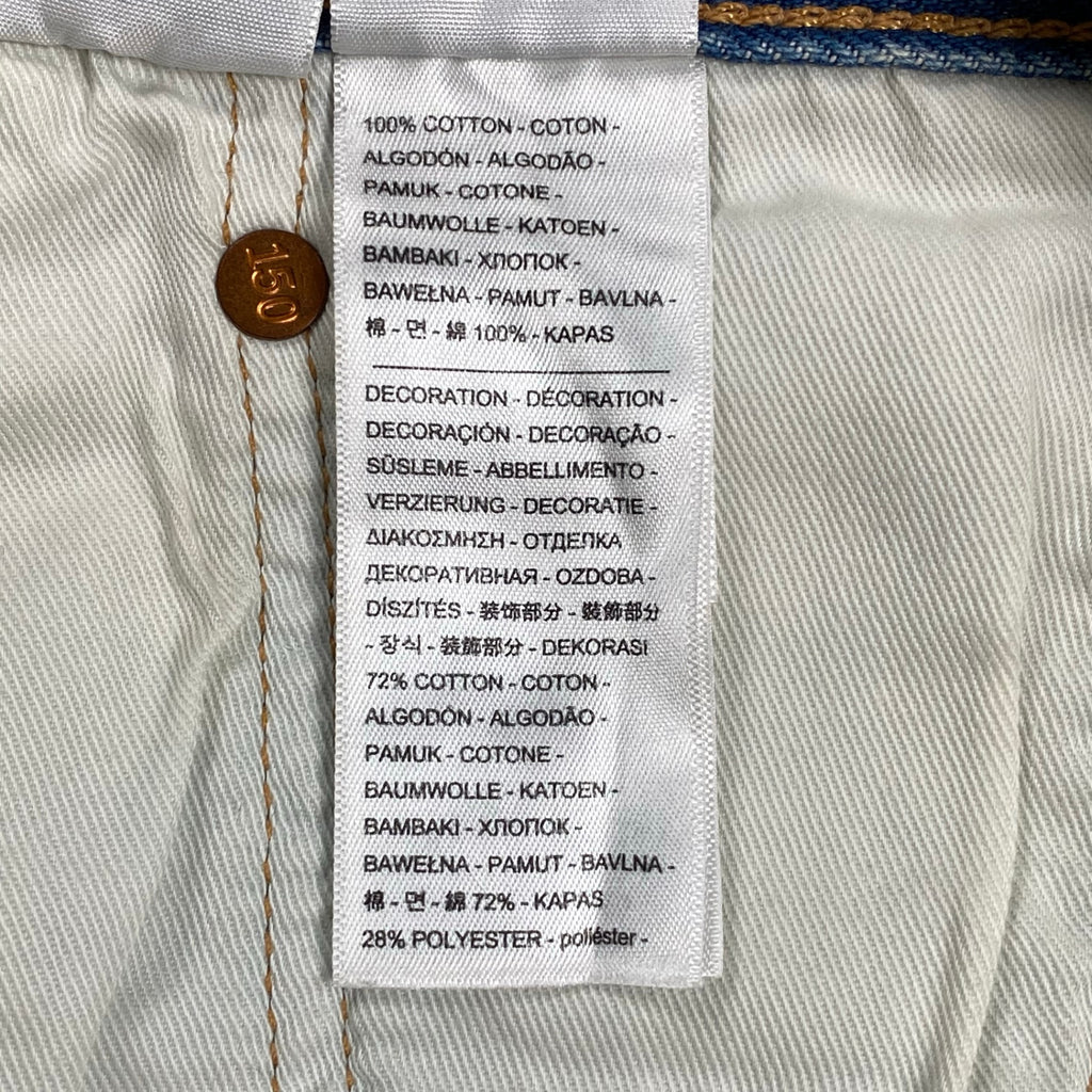 Levi's リーバイス / 150周年記念 もんぺ 刺し子 ハーフデニムパンツ パッチワーク SIZE:W36