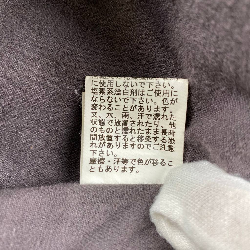 fig london フィグロンドン / カラーレスデニムジャケット コットン×ヘンプ 墨色 SIZE:FREE