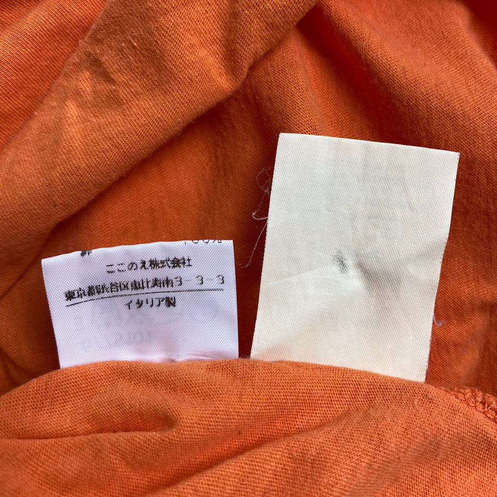 03SS Maison Martin Margiela メゾンマルタンマルジェラ / ツイスト ポケットTシャツ オレンジ 本人期 ここのえタグ MADE IN ITALY SIZE:M