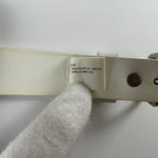 COMME des GARCONS HOMME PLUS コムデギャルソン オムプリュス / ホワイトレザーナローベルト PQ-K303 全長118cm 12穴 75-102.5cm