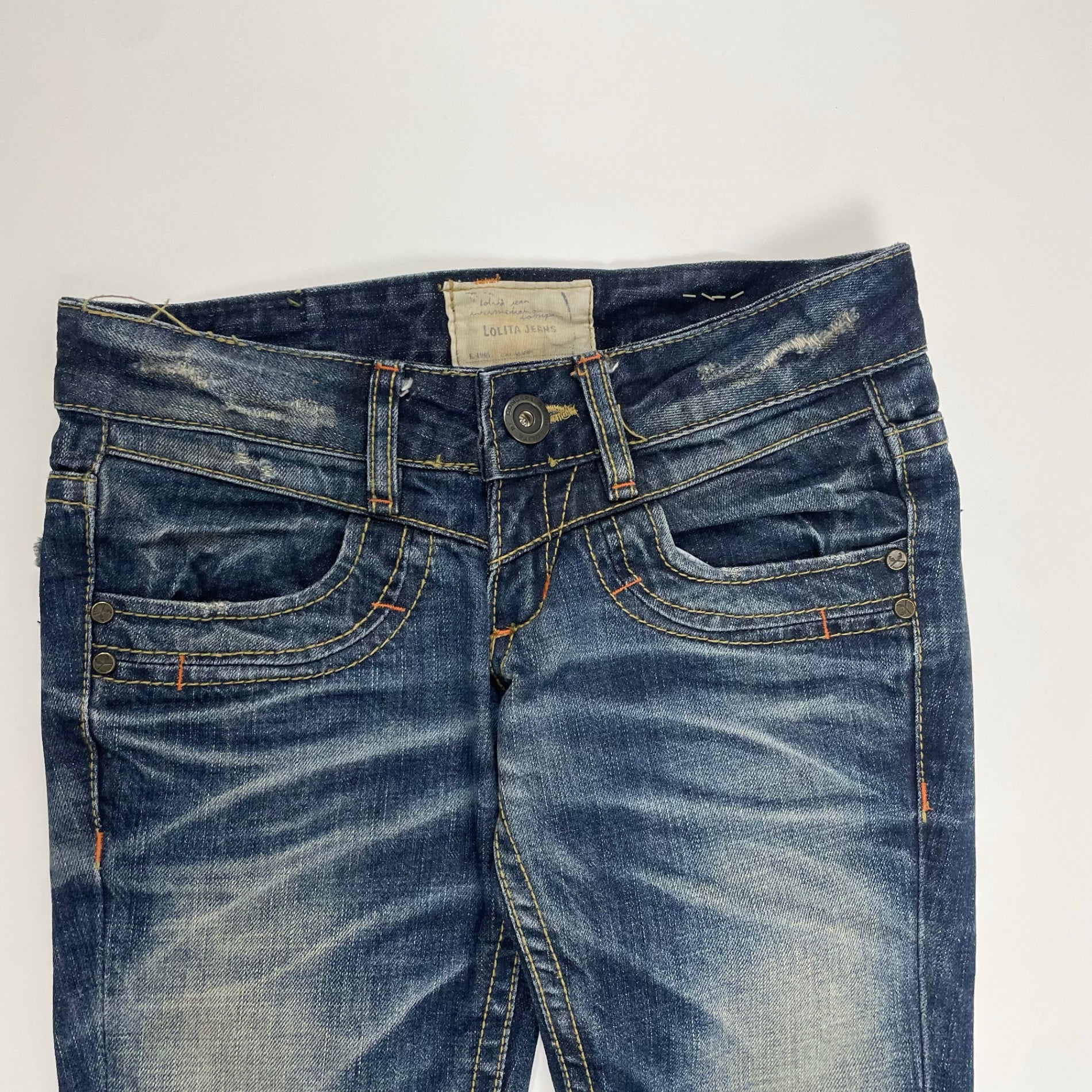 LOLITA JEANS ロリータジーンズ / Y2Kスタッズフレアデニムパンツ SIZE:24