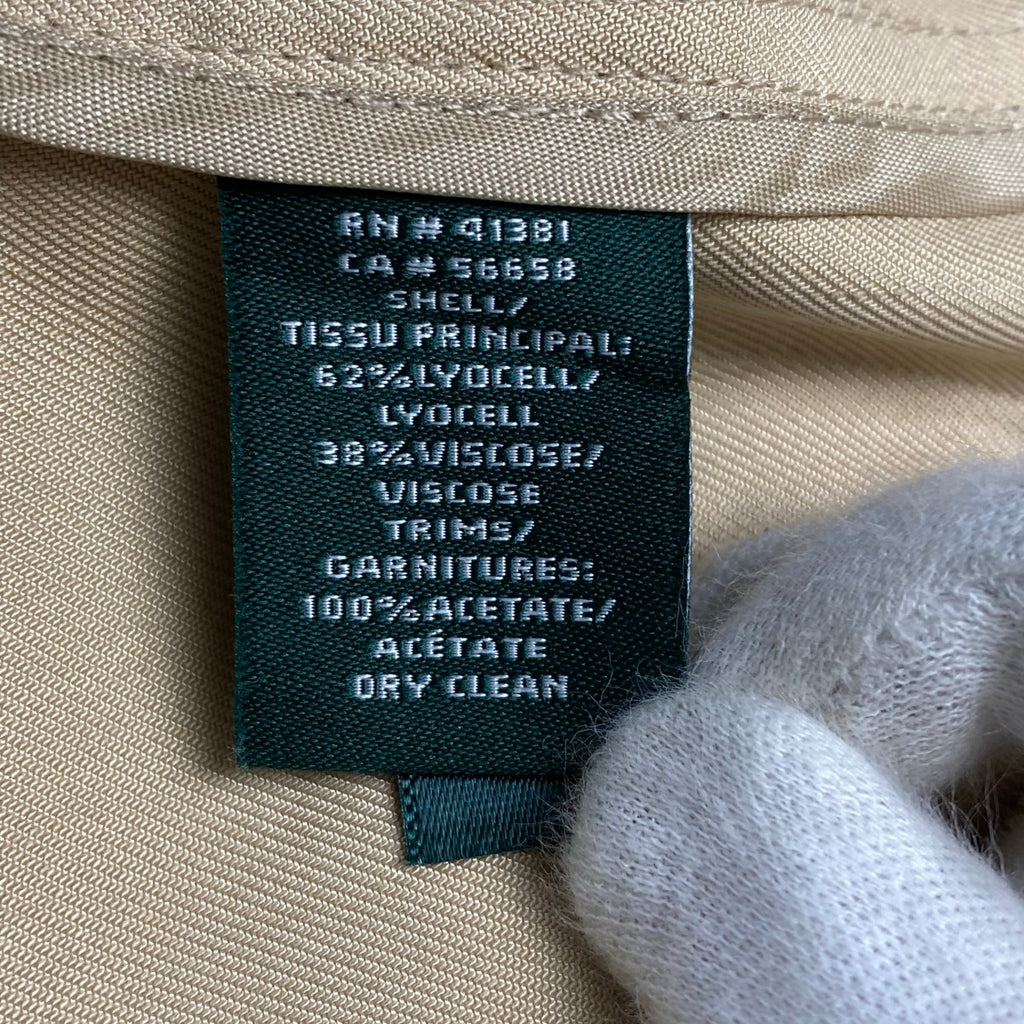 LAUREN RALPH LAUREN ローレンラルフローレン / ベルテッドトレンチコート 仕付け糸付 参考定価：50,000程度 SIZE：M