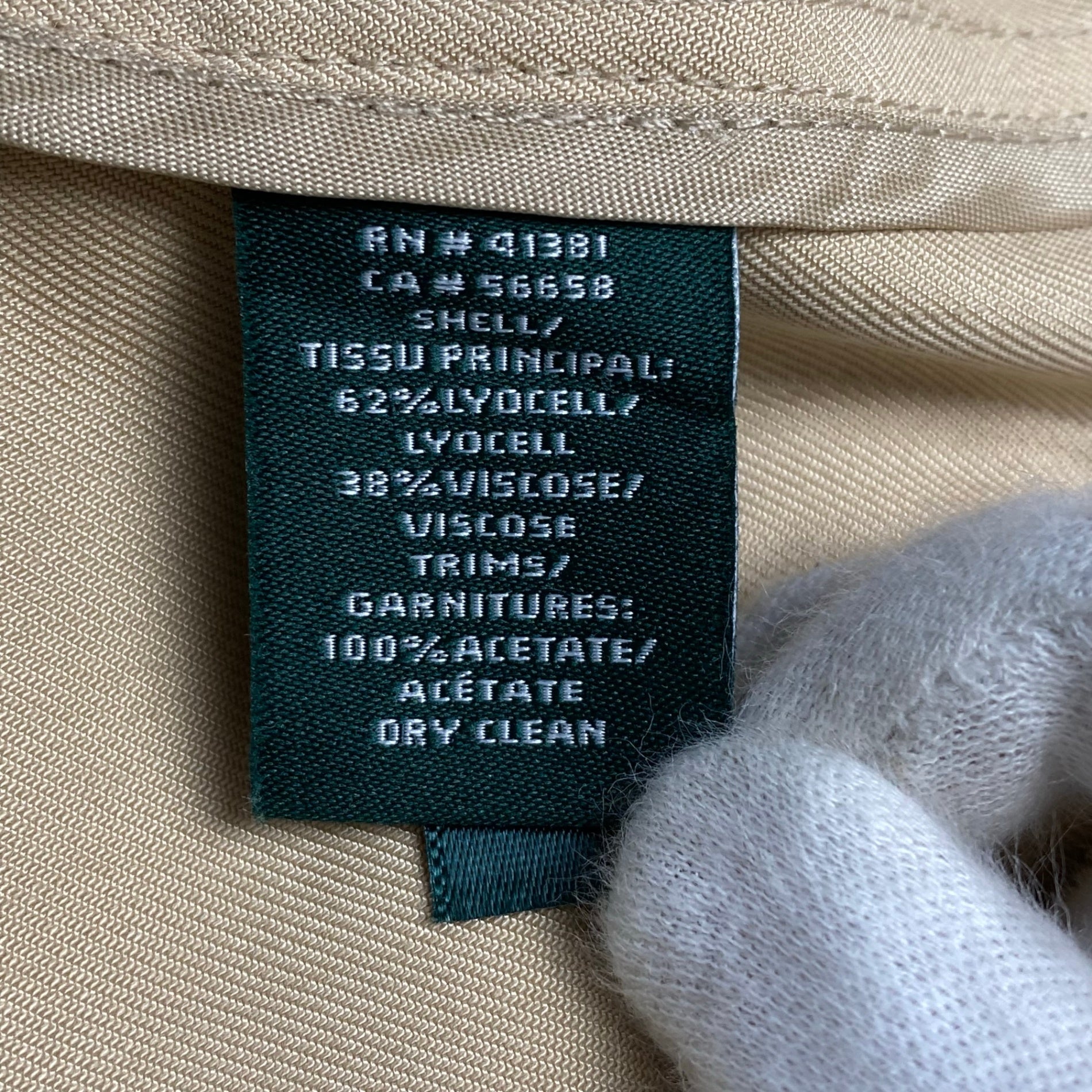 LAUREN RALPH LAUREN ローレンラルフローレン / ベルテッドトレンチコート 仕付け糸付 参考定価：50,000程度 SIZE：M