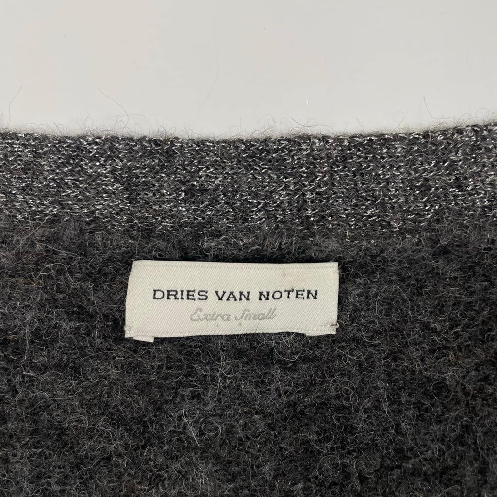 DRIES VAN NOTEN / アルパカMIXレオパードカーディガン 参考定価：150,000程度 SIZE:XS