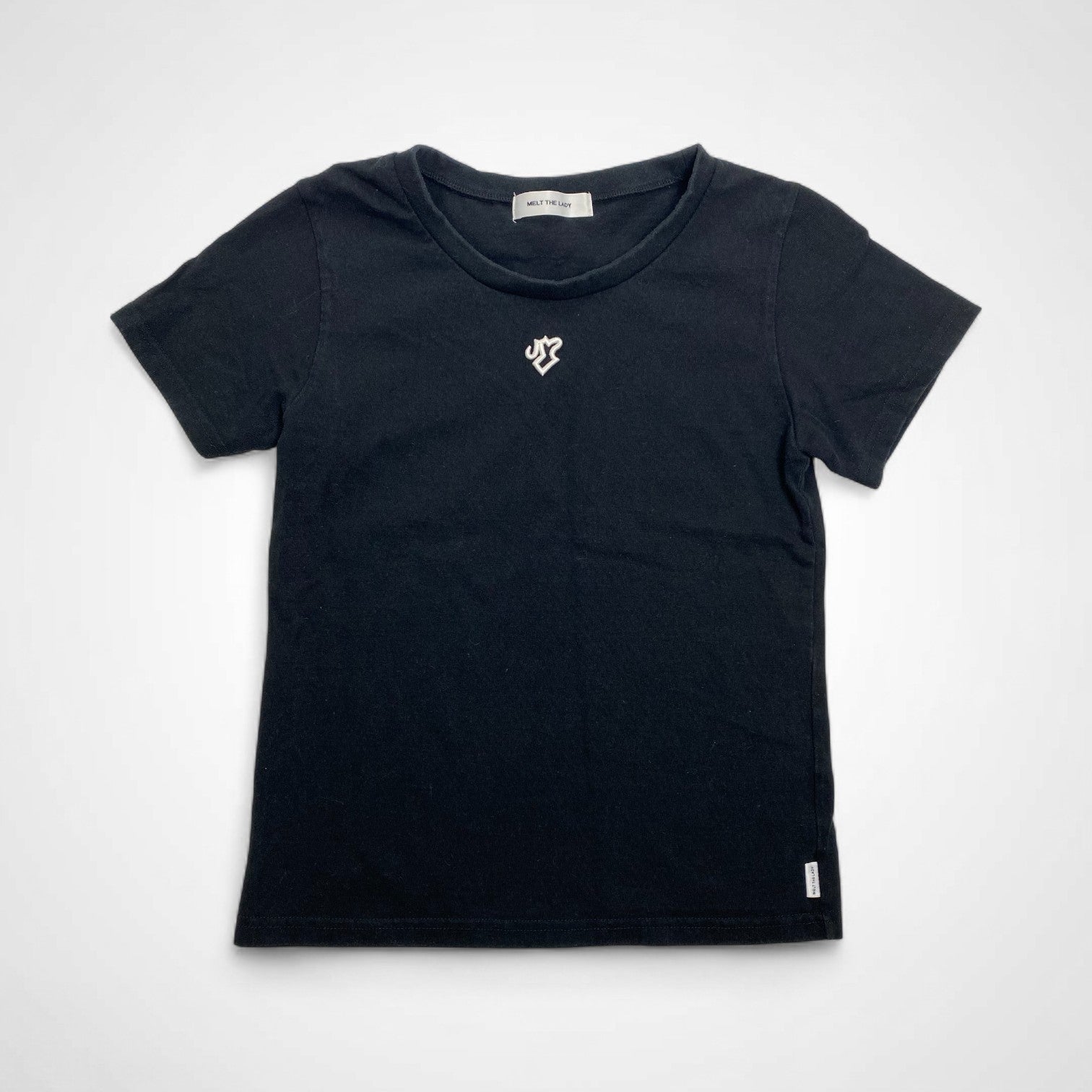 MELT THE LADY メルト ザ レディ / 刺繍ロゴTEE ブラック SIZE:S