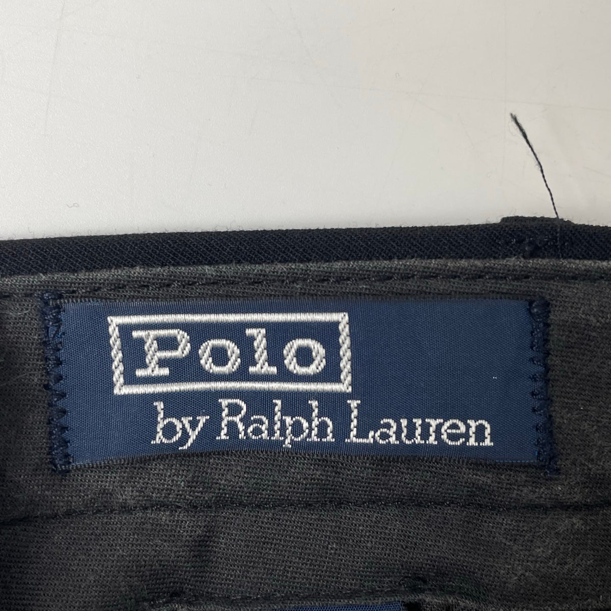 Polo by Ralph Lauren / ウール混ギャバジン スラックス ブラック SIZE:34