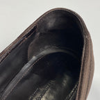 Ermenegildo Zegna エルメネジルド ゼニア / ヌバック レザーシューズ ダークブラウン 内羽根 SIZE:9 1/2