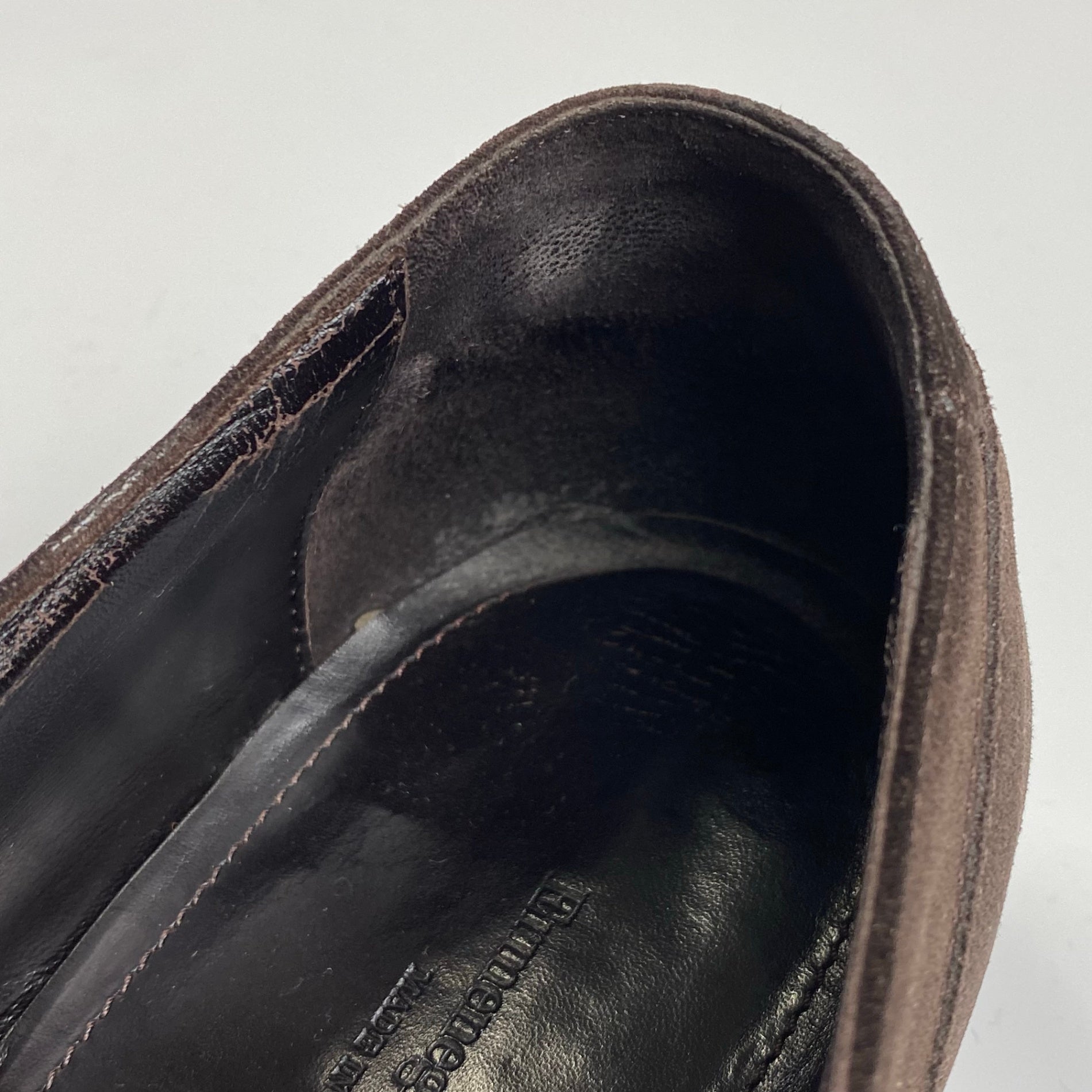 Ermenegildo Zegna エルメネジルド ゼニア / ヌバック レザーシューズ ダークブラウン 内羽根 SIZE:9 1/2