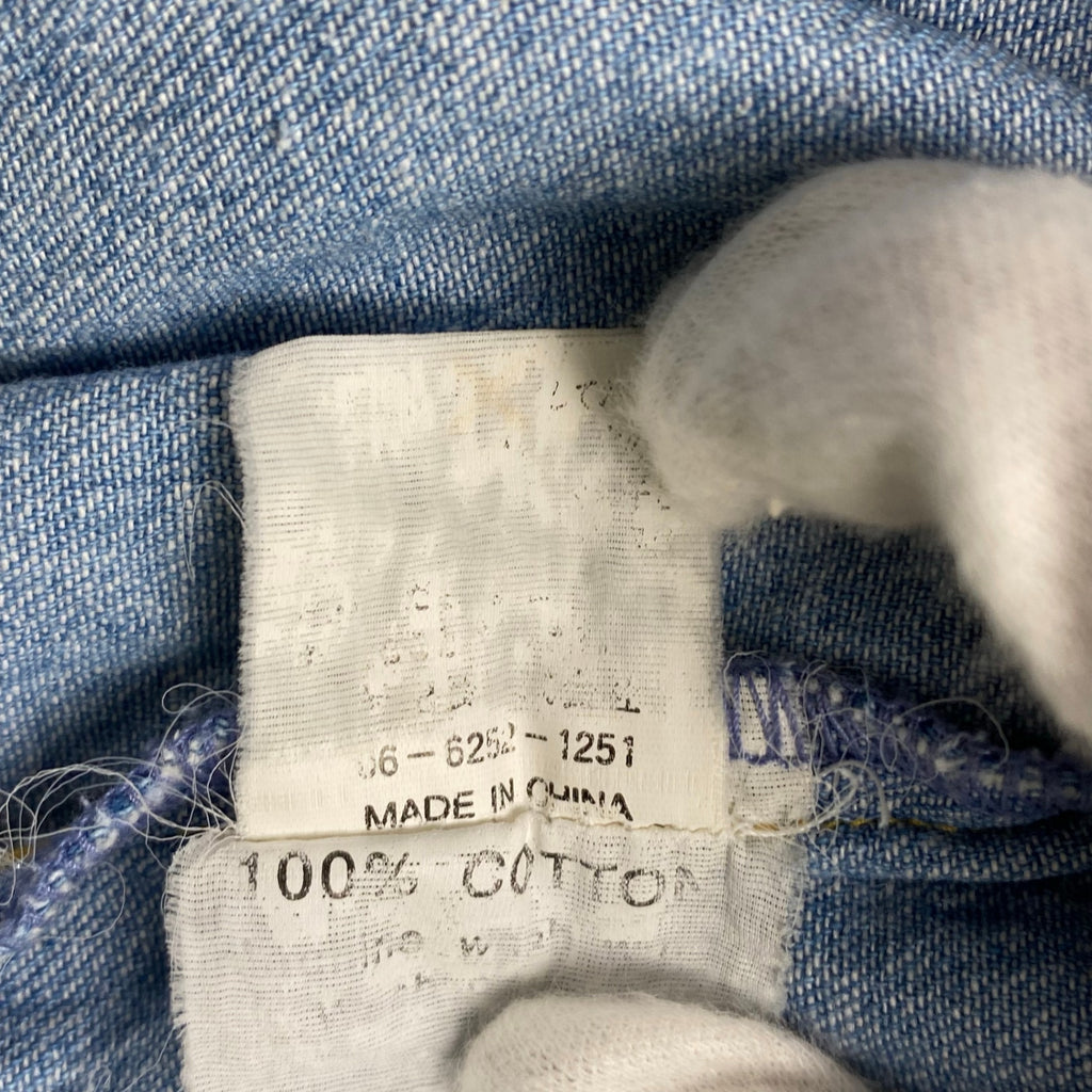 90年代 MICKEY UNLIMITED ディズニー ミッキー / ミッキープリント デニムシャツ ユニセックス SIZE：L