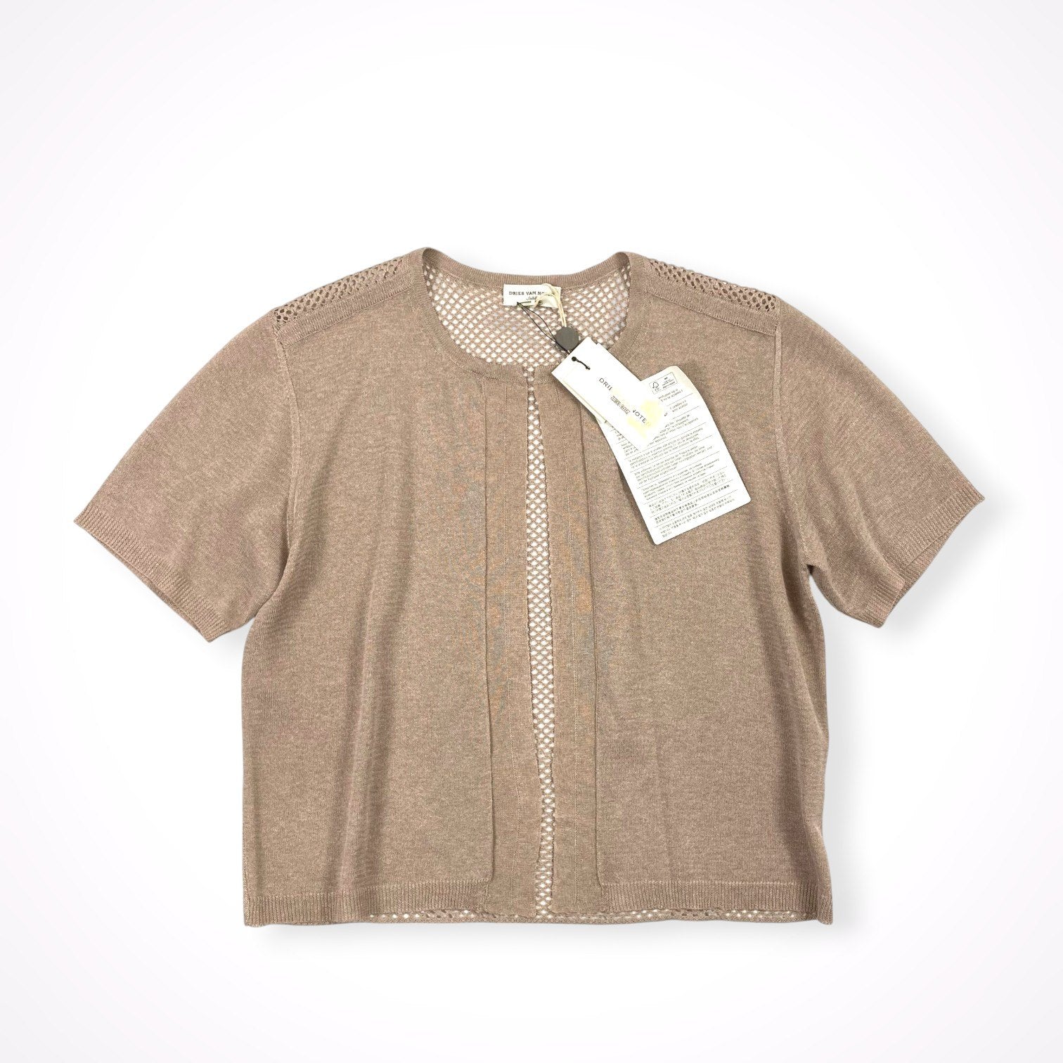 DRIES VAN NOTEN / 切替ニットカーディガン タグ付 参考定価：75,000