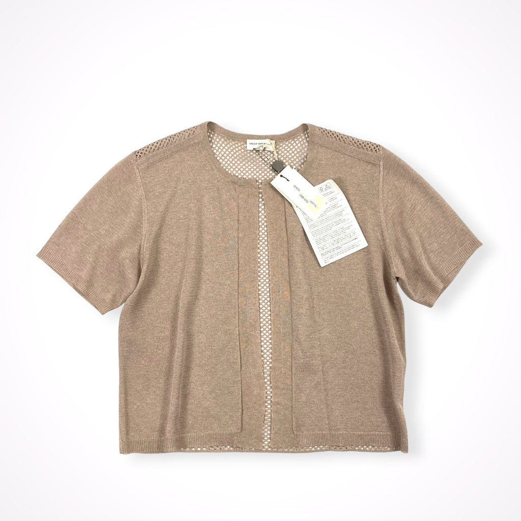 DRIES VAN NOTEN / 切替ニットカーディガン タグ付 参考定価：75,000程度 SIZE:S