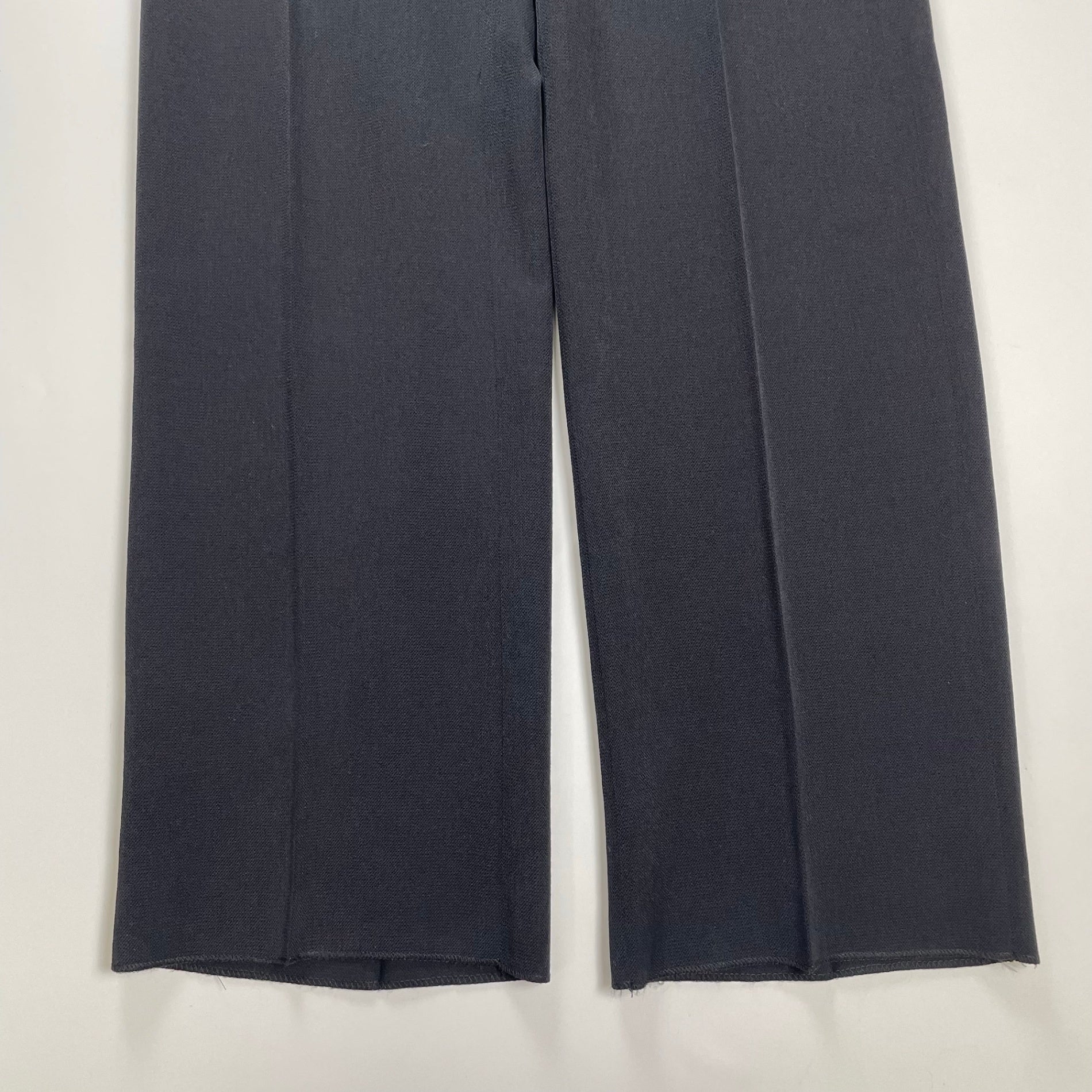 GIORGIO ARMANI ジョルジオ アルマーニ / キュプラMIXスラックス 黒タグ BORGO21製 未使用 SIZE:46