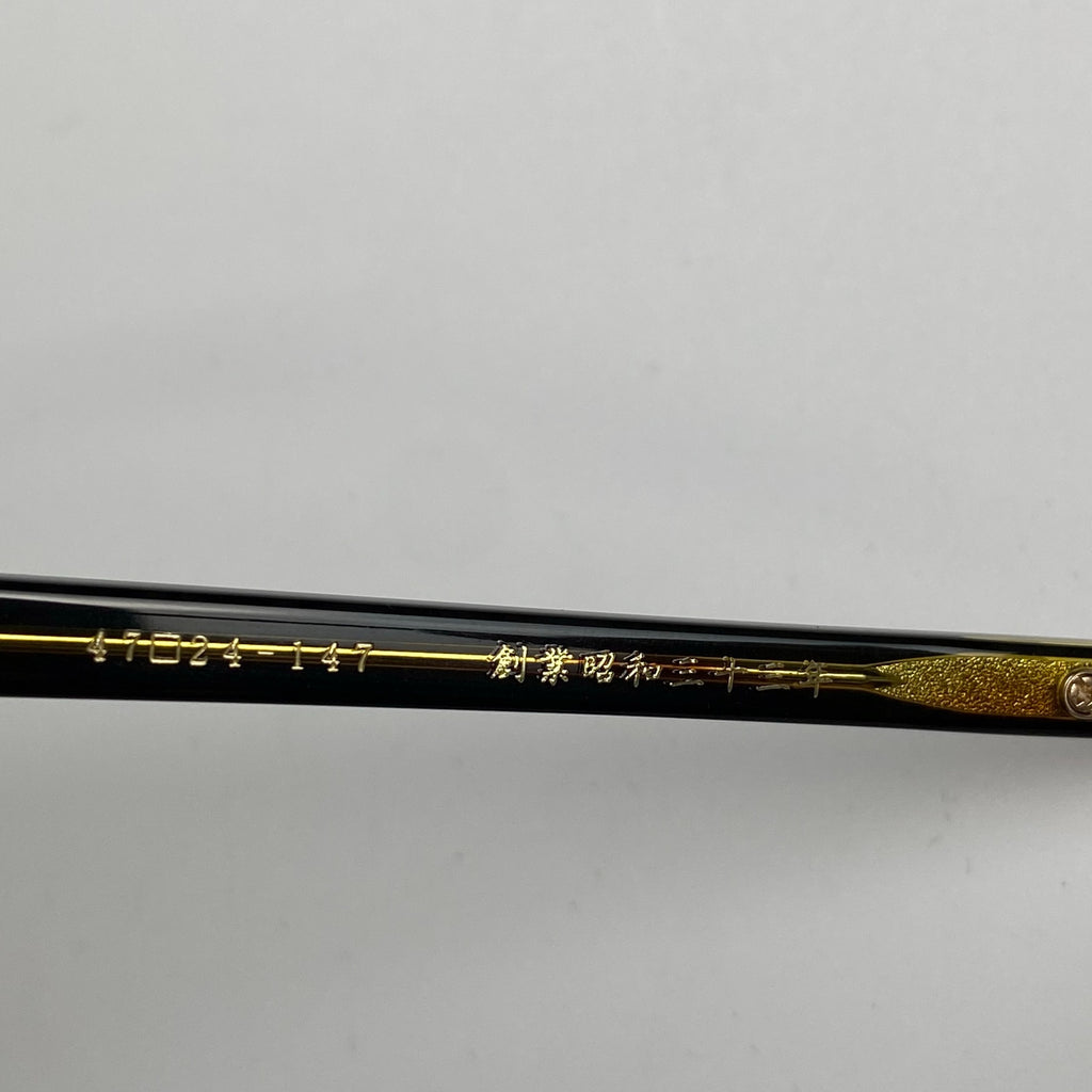 【美品】 金子眼鏡 K18シリーズ / KMG-15 BKBR 度なしレンズ 伊達メガネ 参考定価：120,000程度