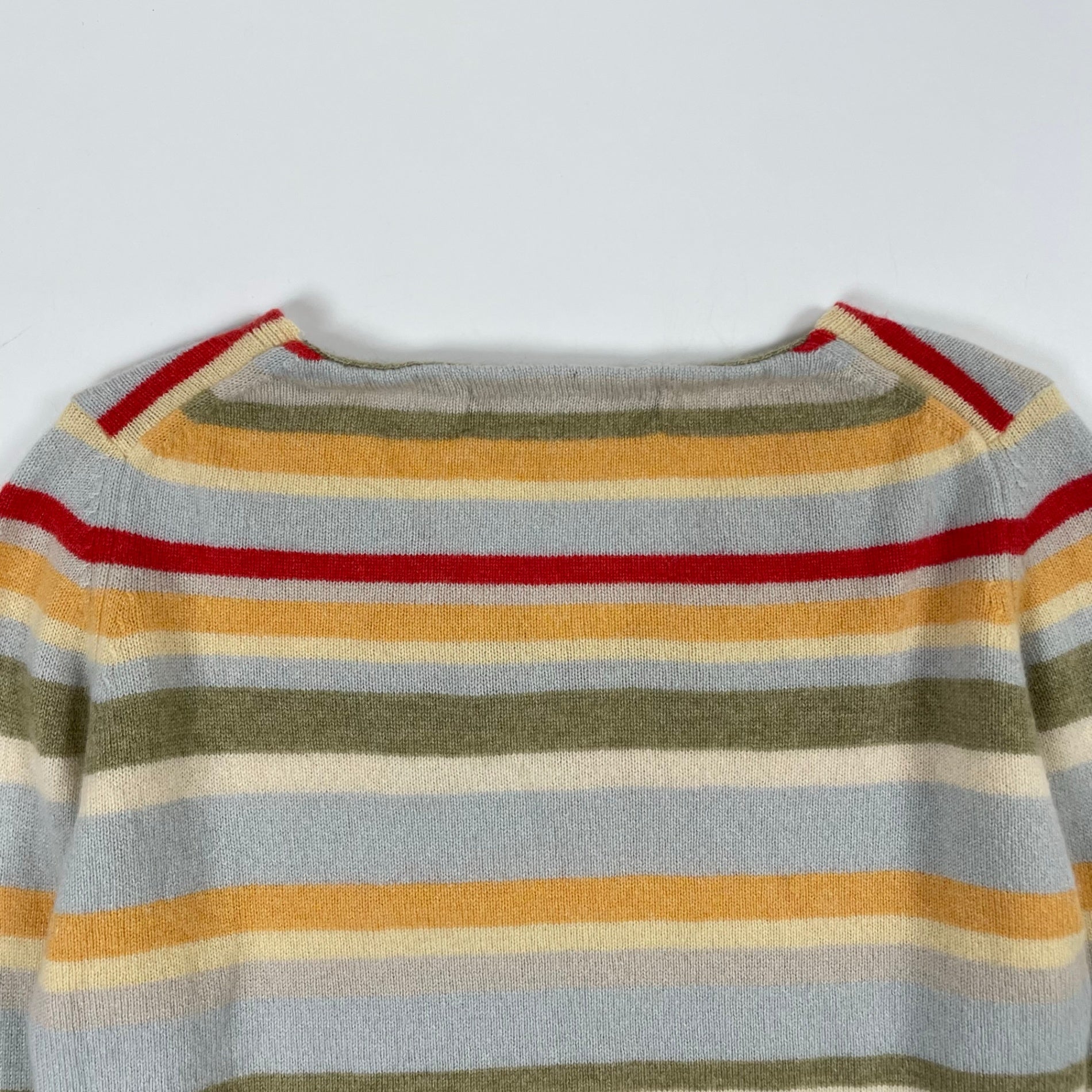 KEITA MARUYAMA / ピュアカシミア マルチボーダーニット 参考定価：55,000程度 SIZE：1