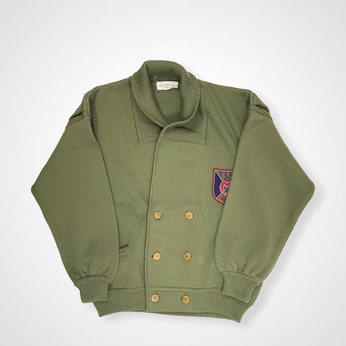 mila schon UOMO ミラショーン ウオモ / VINTAGE エンブレムニットジャケット MADE IN ITALY SIZE:M