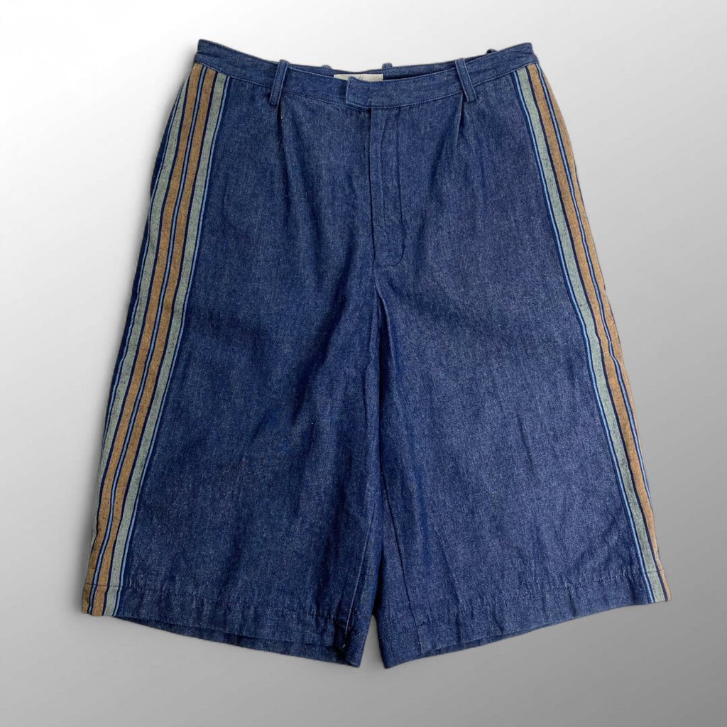 ohta オオタ / 7分丈 クロップド デニムパンツ サイドライン SIZE:M1