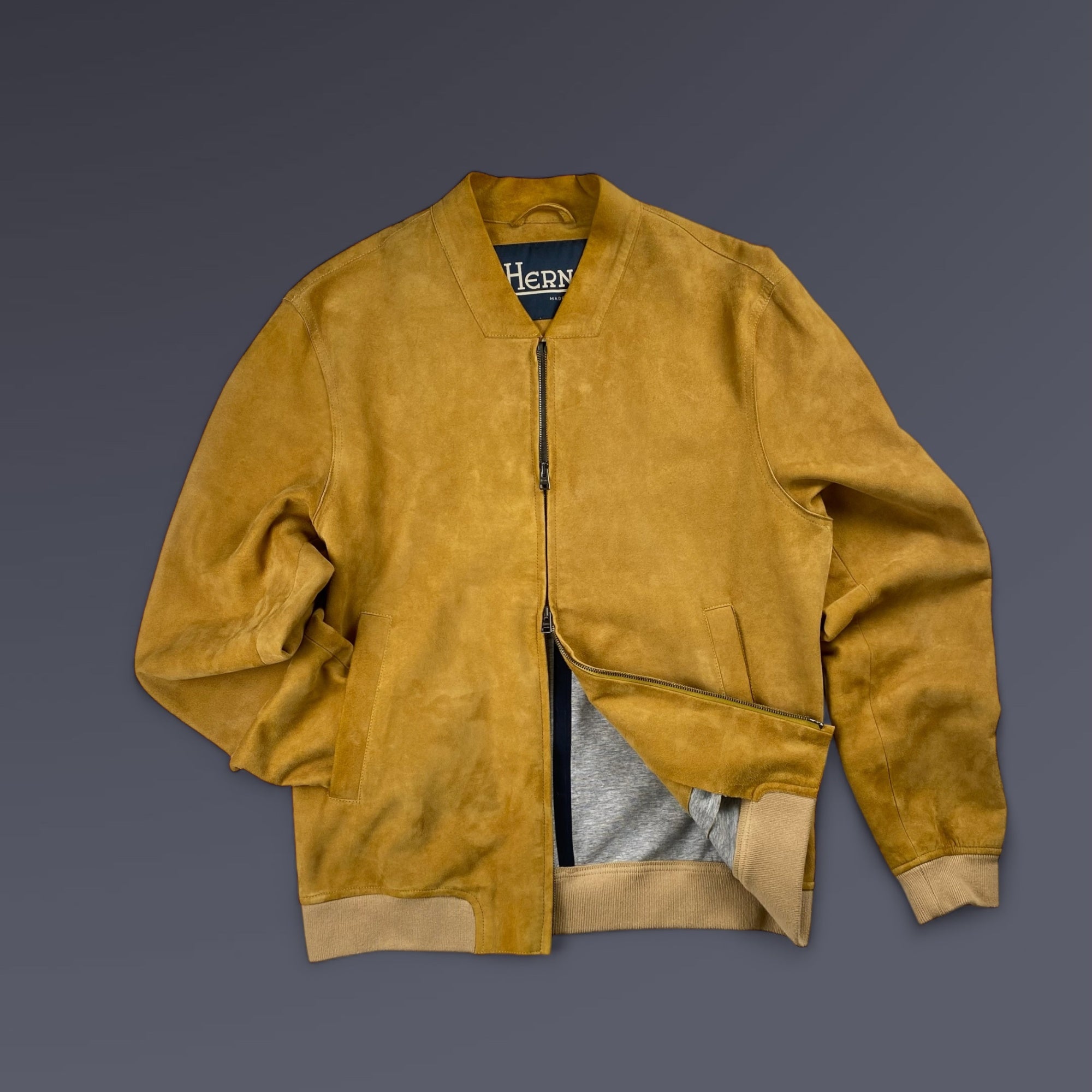 HERNO ヘルノ / ゴートレザージャケット 参考定価：130,000+tax SIZE:48（L程度）