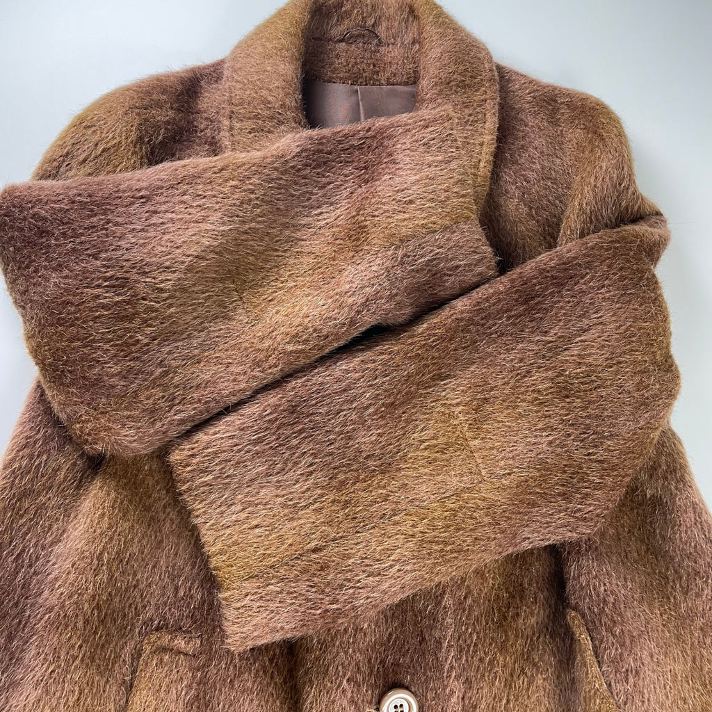 ENGLAND VINTAGE イギリス ヴィンテージ / mid60-early70s Pure Mohair Coat 美品 MADE IN ENGLAND SIZE：L程度